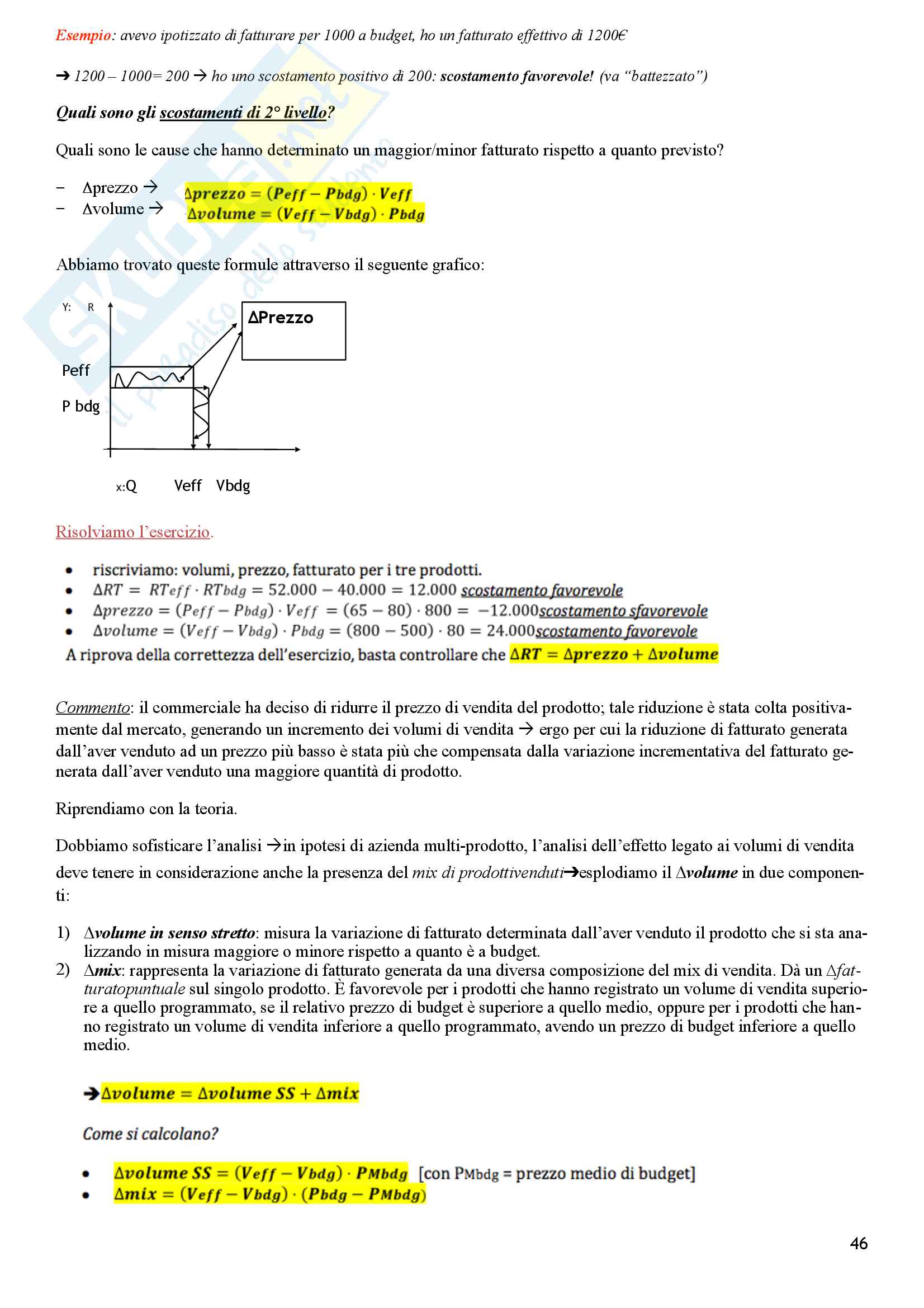 Programmazione e Controllo - 2° Parziale Pag. 46