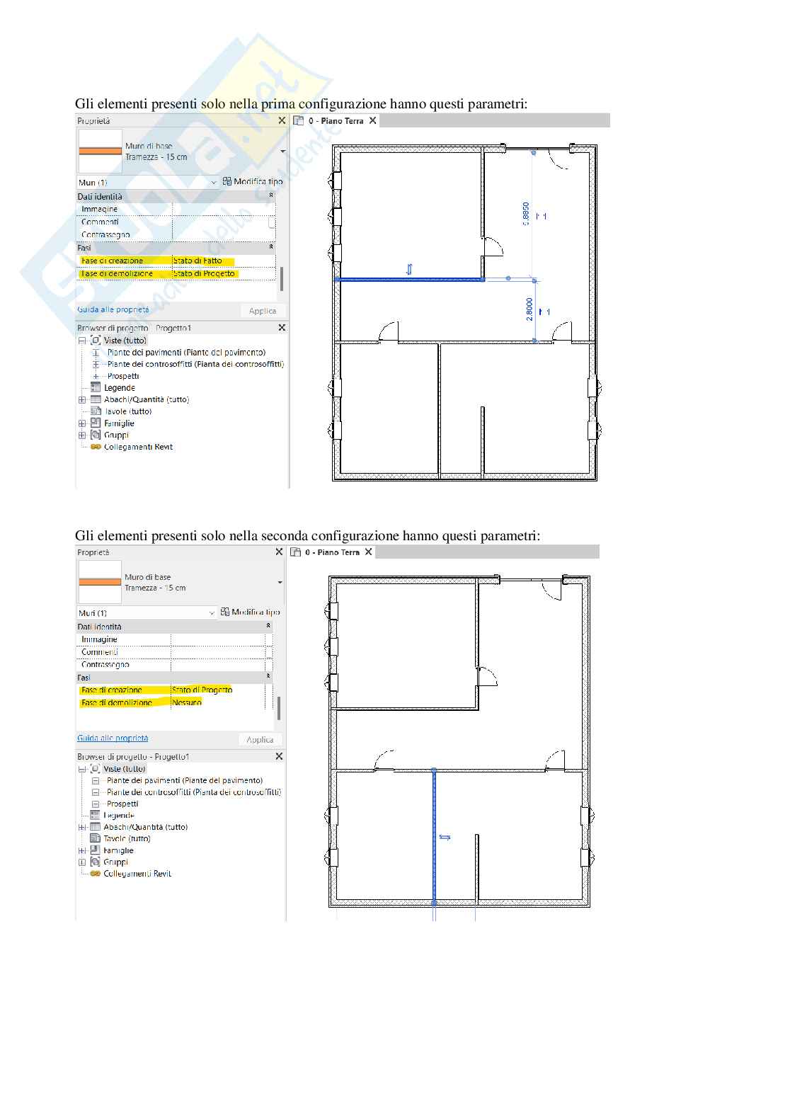 Fasi di lavoro Revit Pag. 2