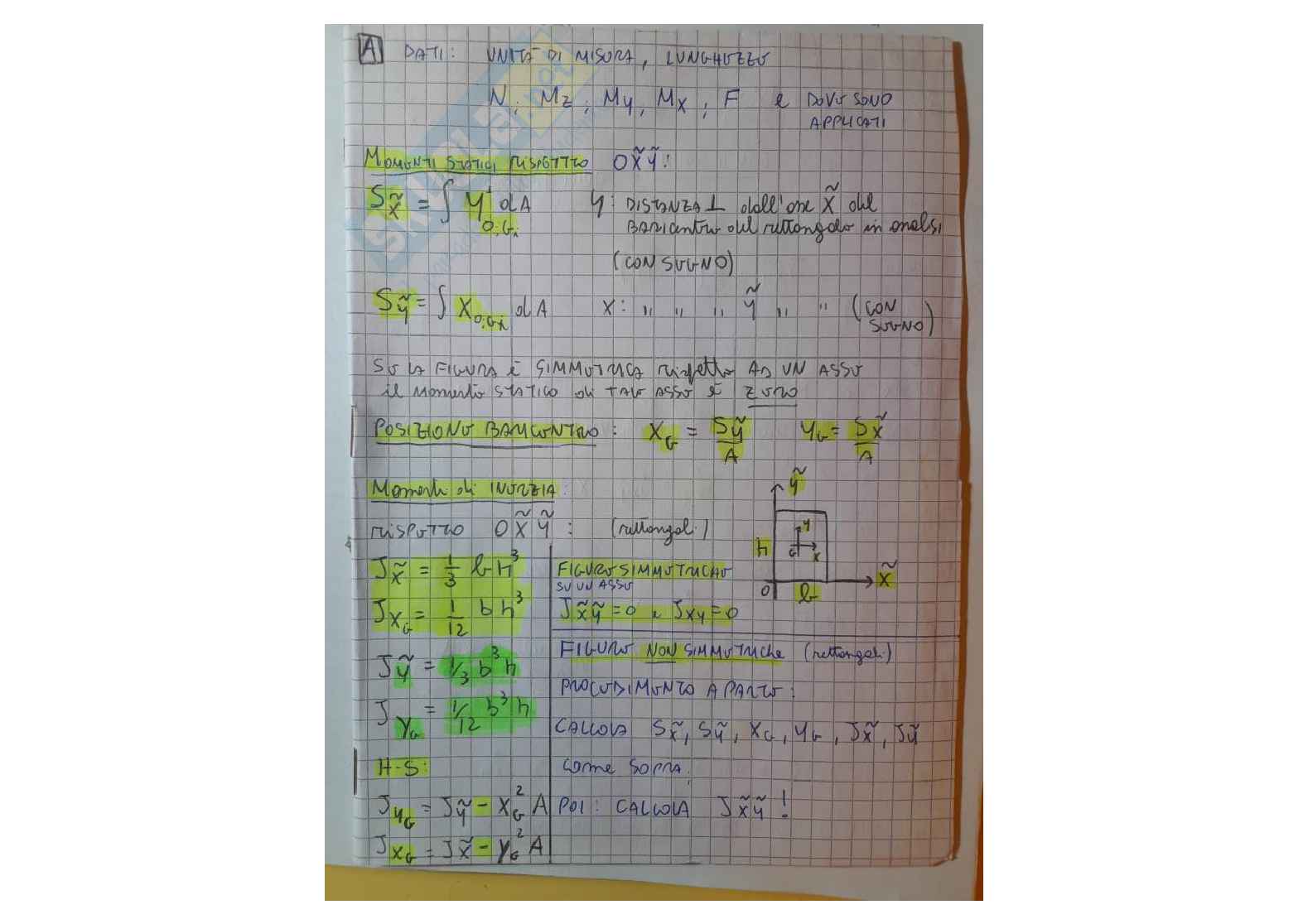 Formulario analisi deformazione trave Pag. 1