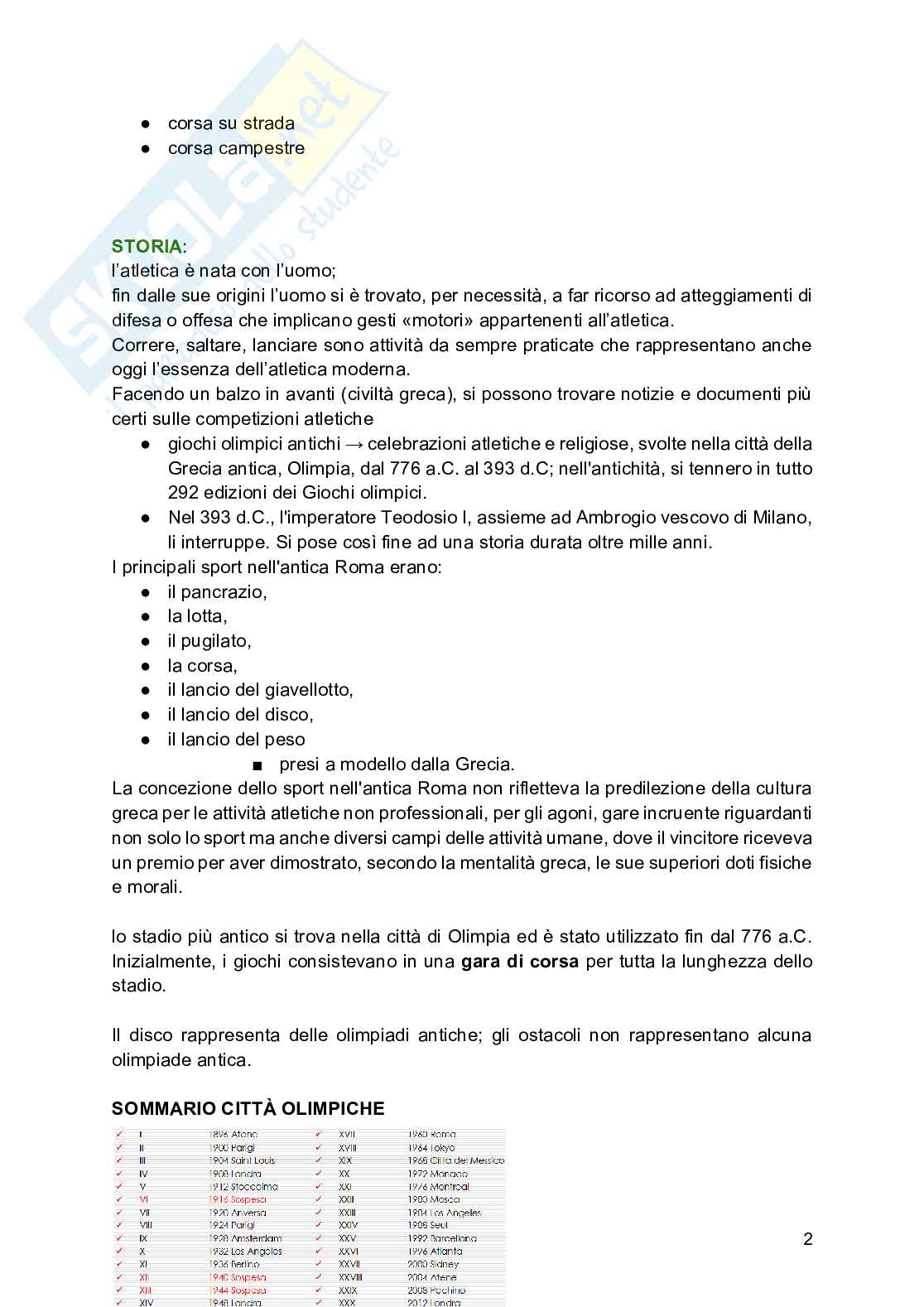 Atletica leggera Pag. 2