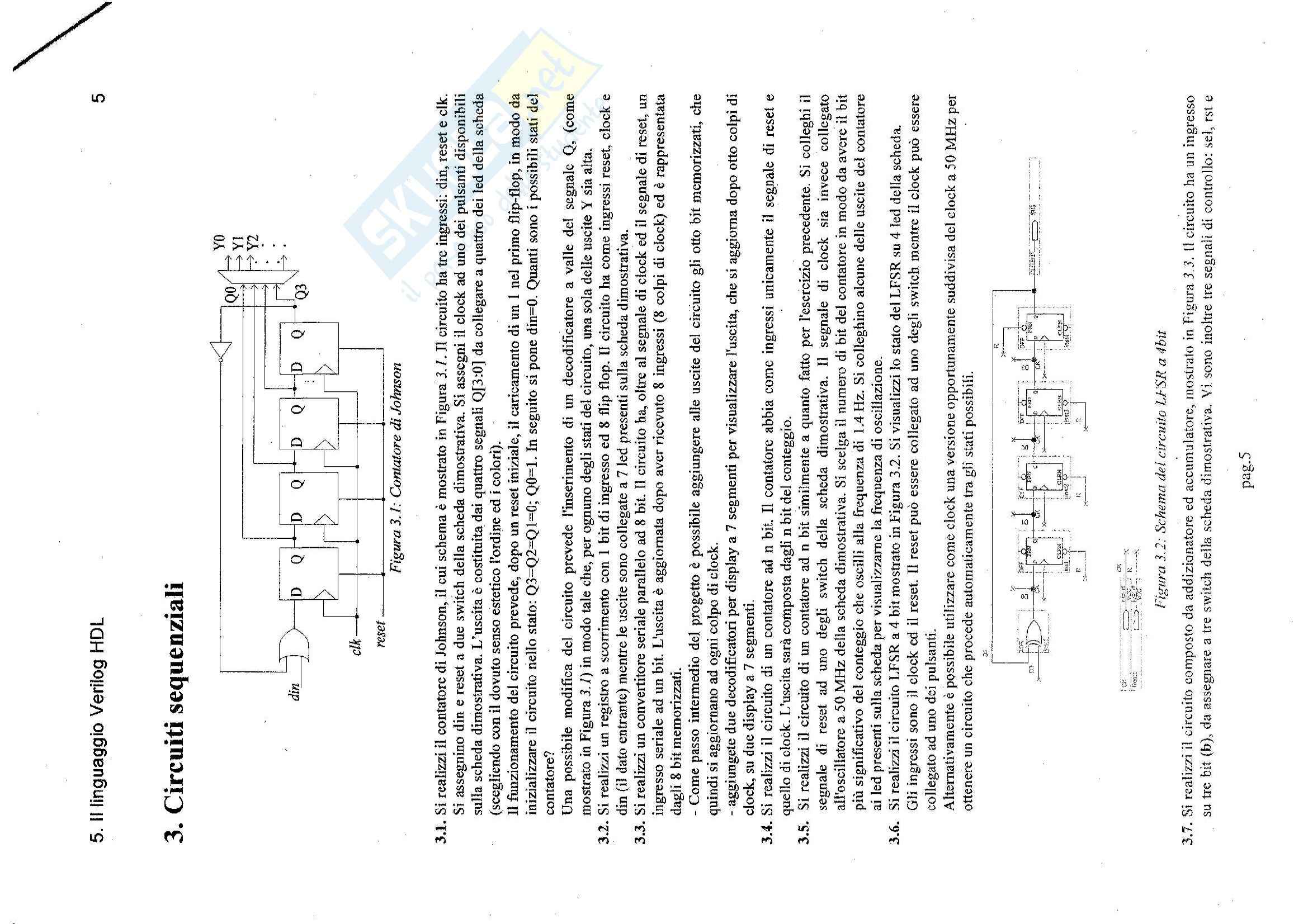 Sistemi elettronici programmabili - Esercizi sulla descrizione di circuiti in verilog Pag. 6