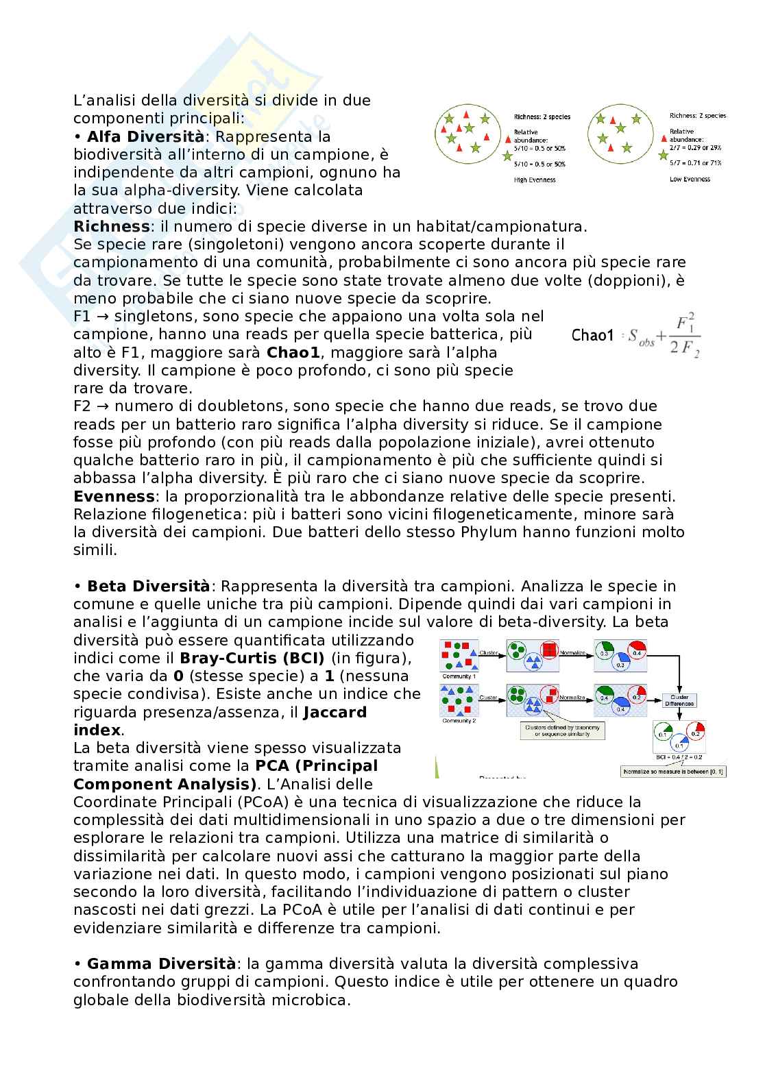 Appunti di Qualità e sicurezza microbiologica nei sistemi alimentari ed ecologia del microbiota umano Pag. 11