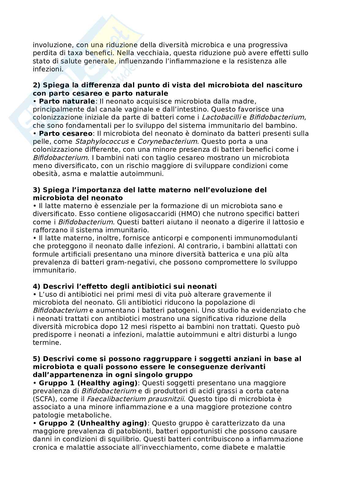 Appunti di Qualità e sicurezza microbiologica nei sistemi alimentari ed ecologia del microbiota umano Pag. 21