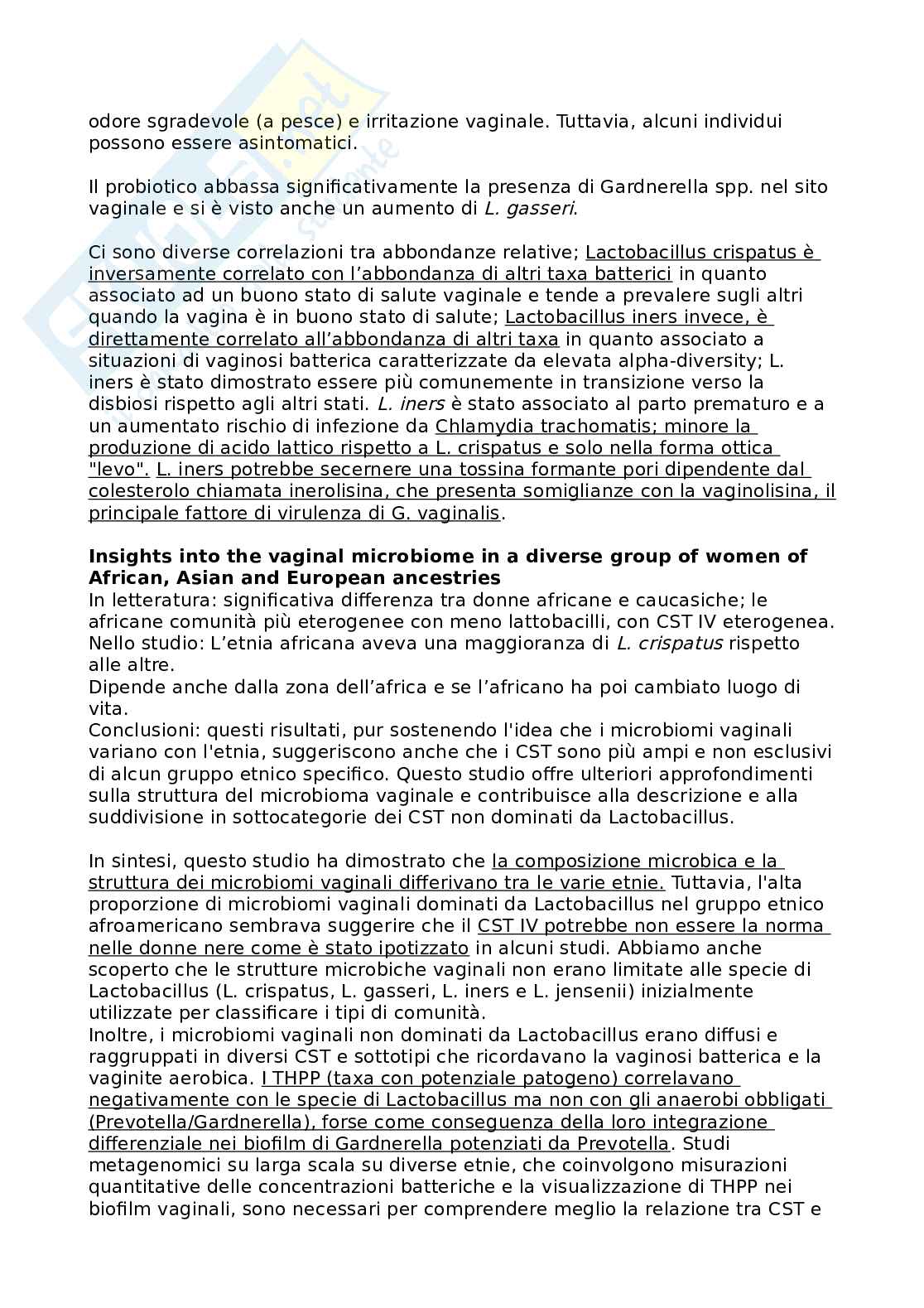 Appunti di Qualità e sicurezza microbiologica nei sistemi alimentari ed ecologia del microbiota umano Pag. 61