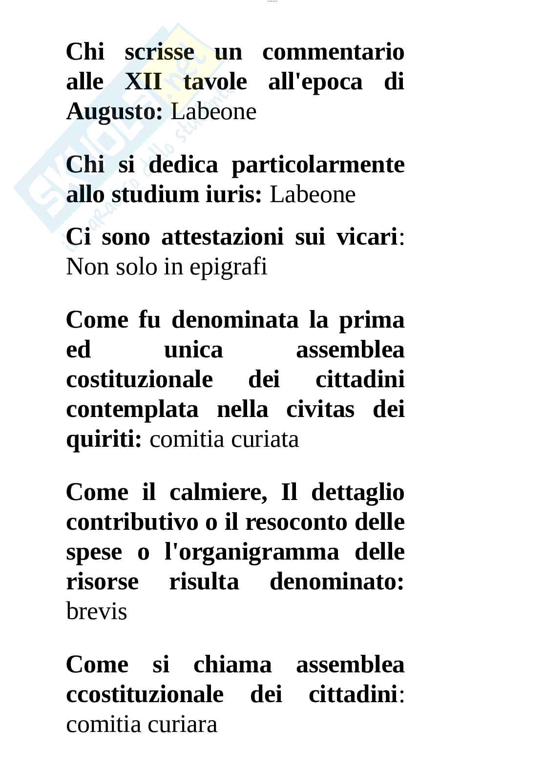 Paniere esame Storia del diritto romano Pag. 16