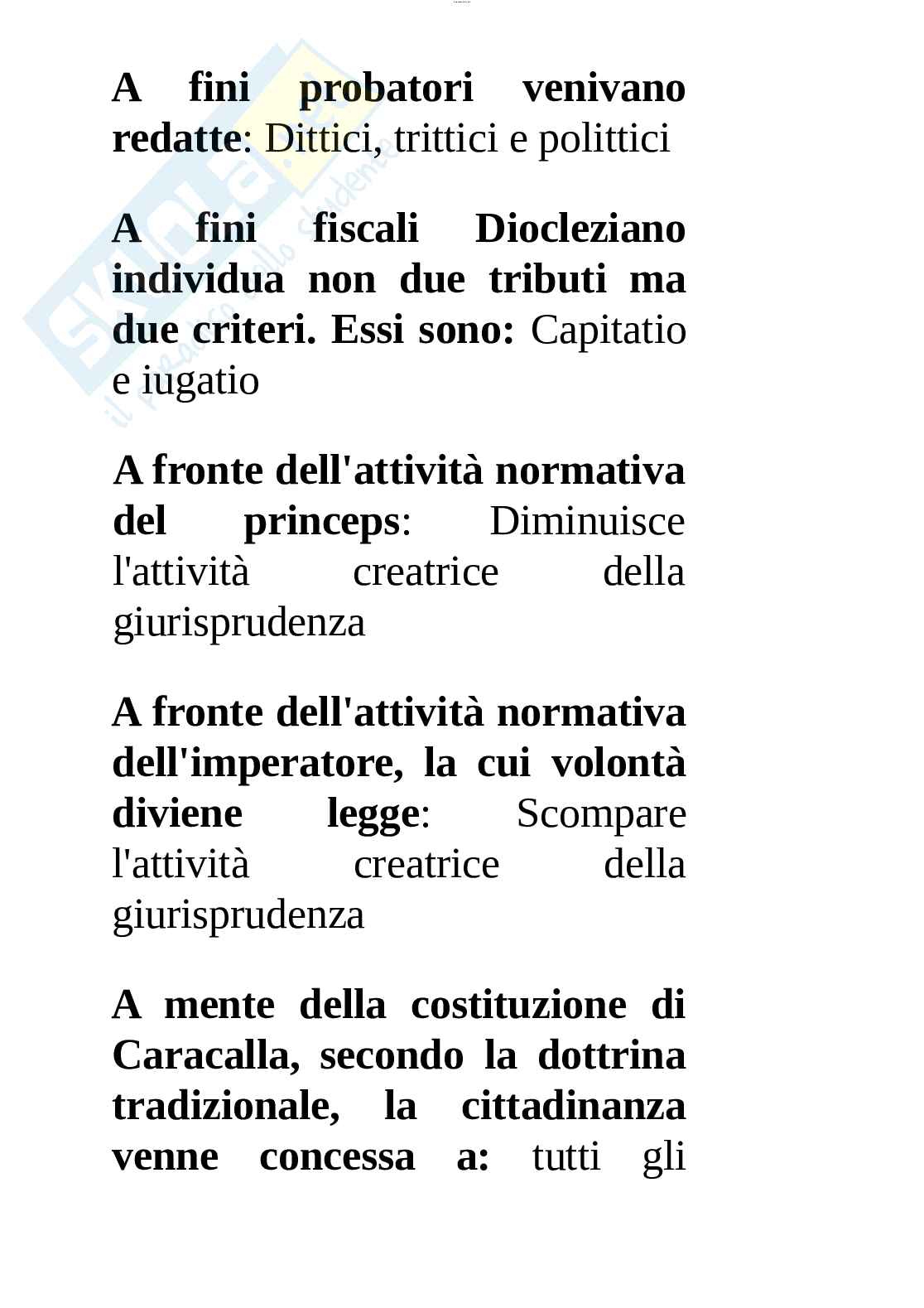 Paniere esame Storia del diritto romano Pag. 2