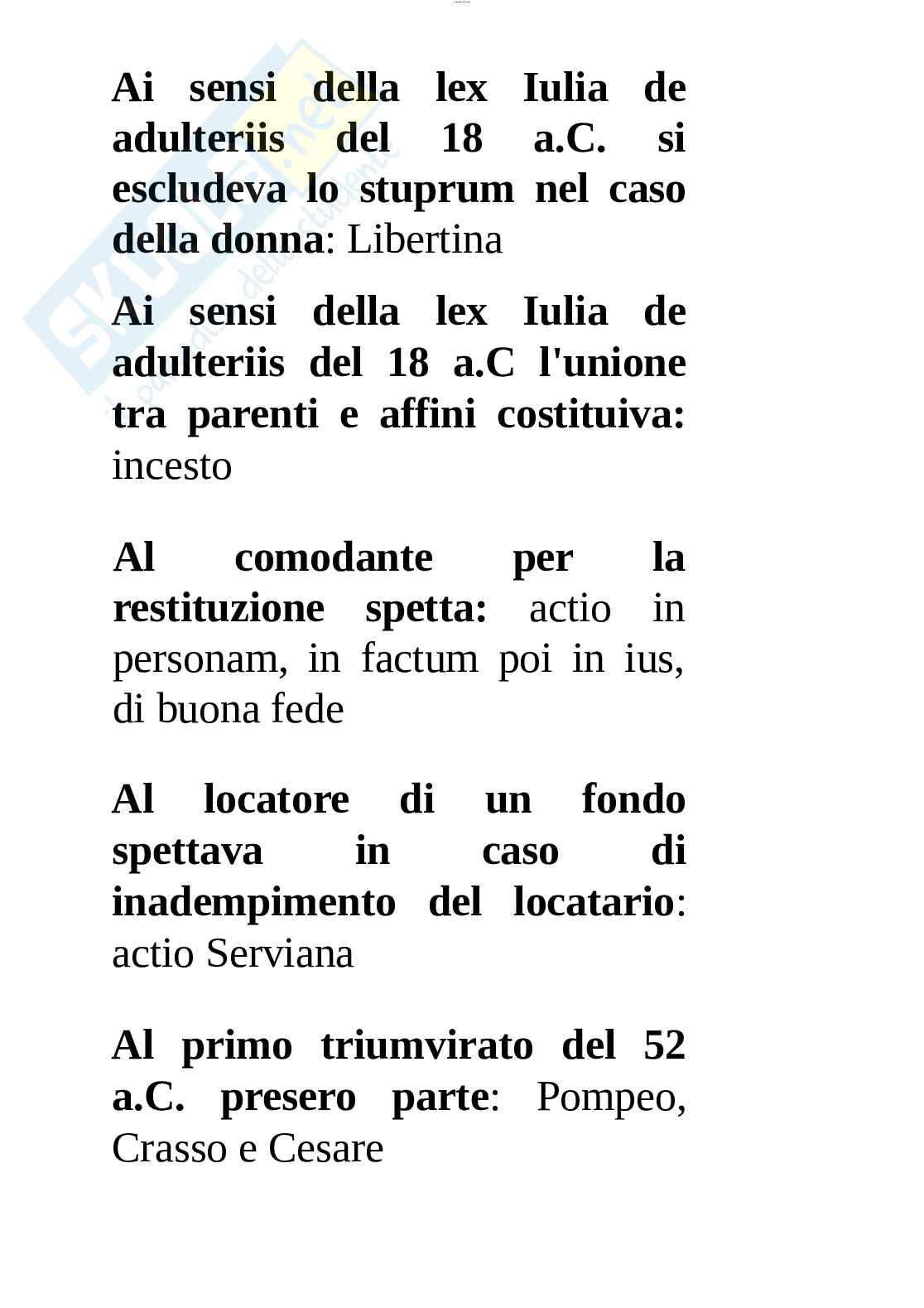 Paniere esame Storia del diritto romano Pag. 6