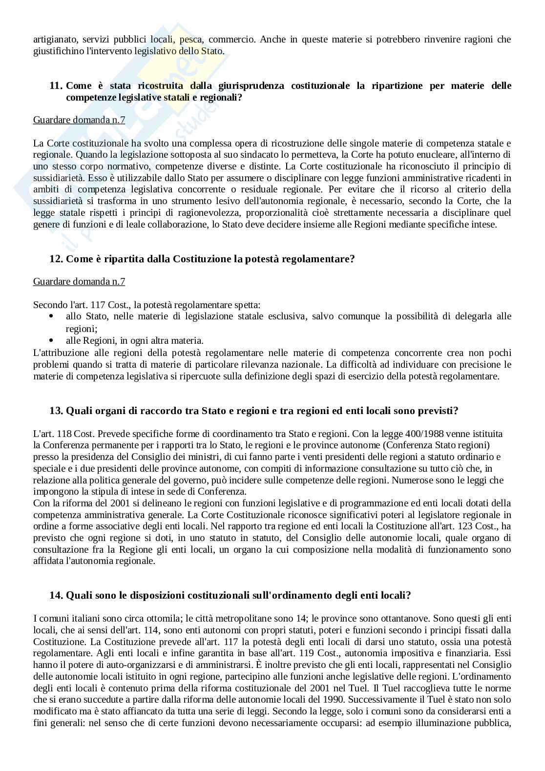 Domande e risposte esame Diritto delle istituzioni pubbliche Pag. 76