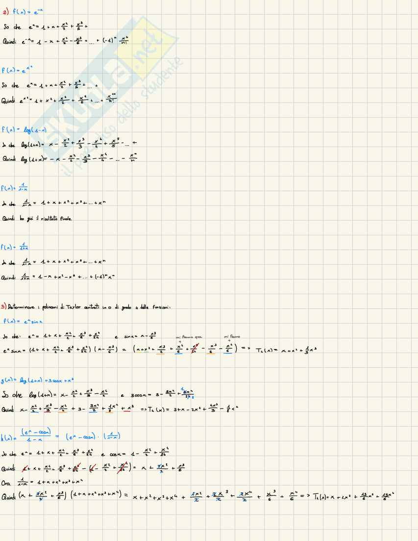 Derivate: regole di calcolo, derivate composte ed esercizi pratici Pag. 2