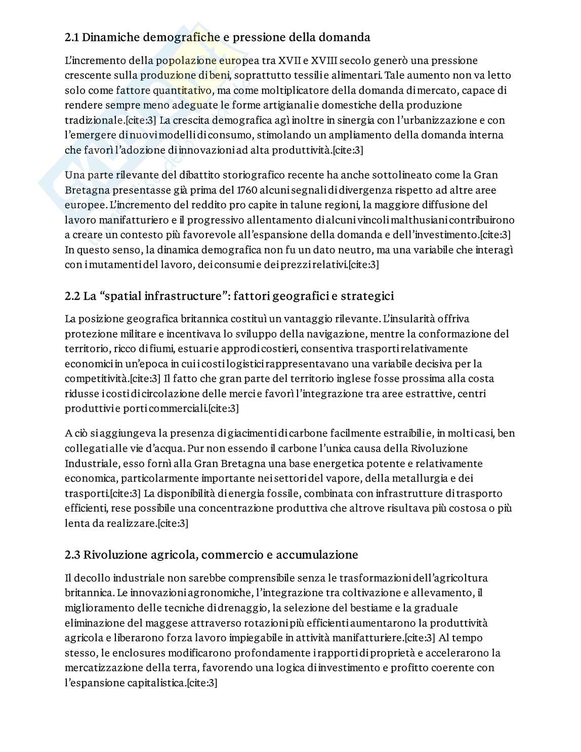 Rivoluzione industriale: genesi, innovazione e impatto socio-ambientale Pag. 2