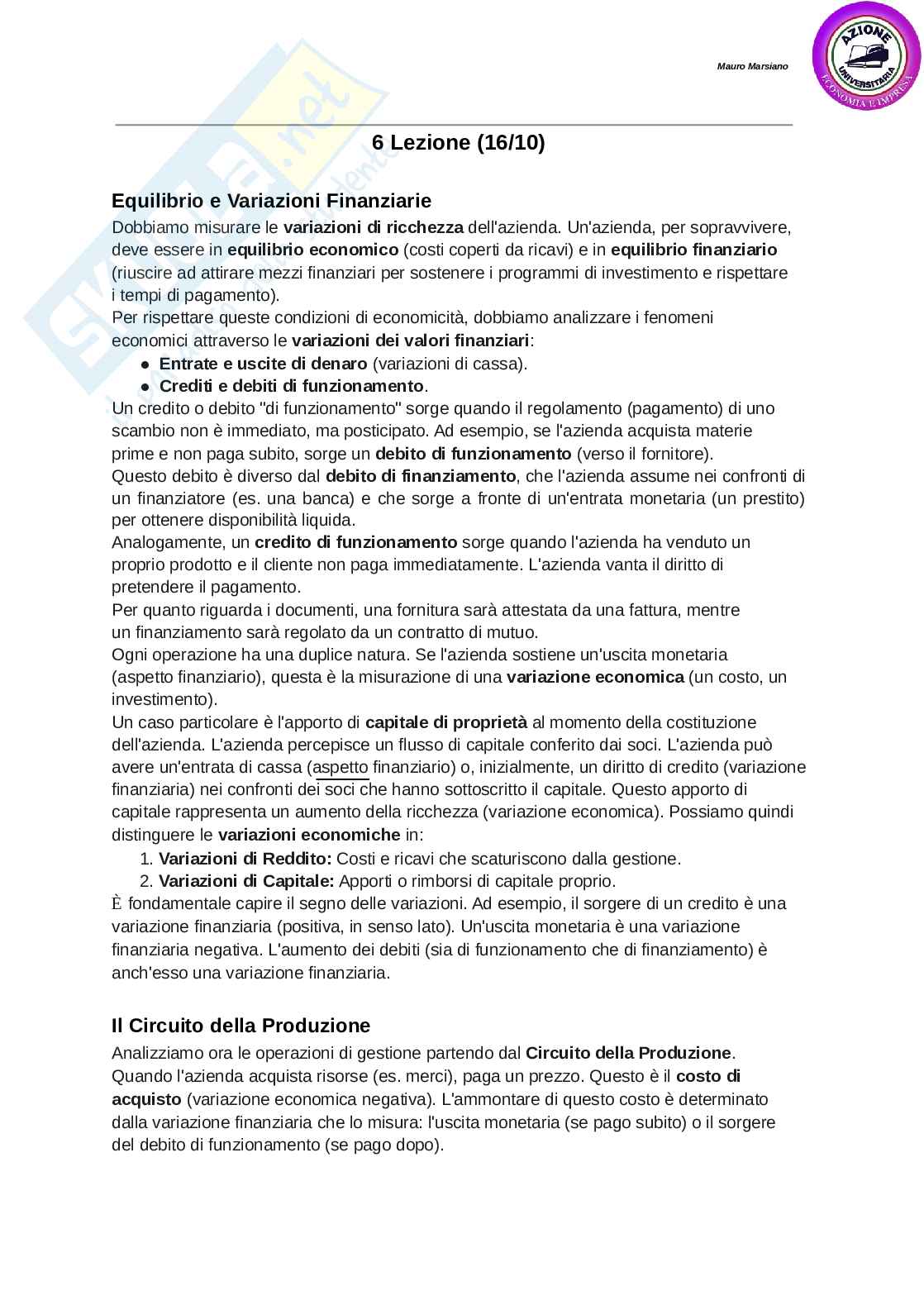 Riassunto esame Economia aziendale, Prof. Leotta Antonio, libro consigliato Economia aziendale, Potito Pag. 16