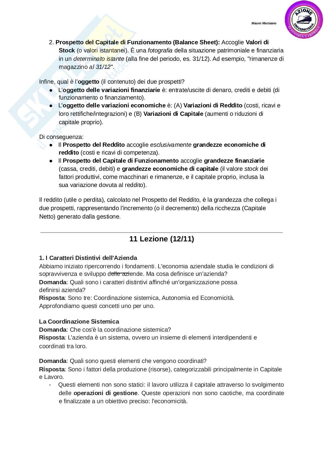 Riassunto esame Economia aziendale, Prof. Leotta Antonio, libro consigliato Economia aziendale, Potito Pag. 26