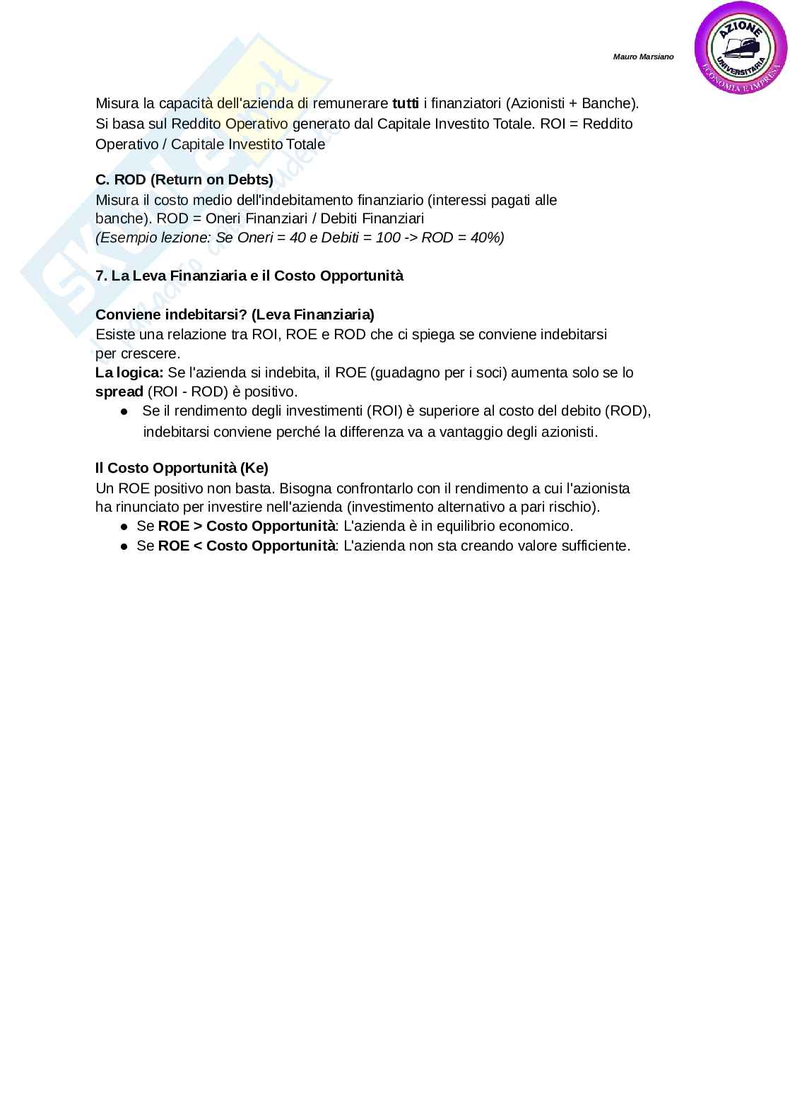 Riassunto esame Economia aziendale, Prof. Leotta Antonio, libro consigliato Economia aziendale, Potito Pag. 41