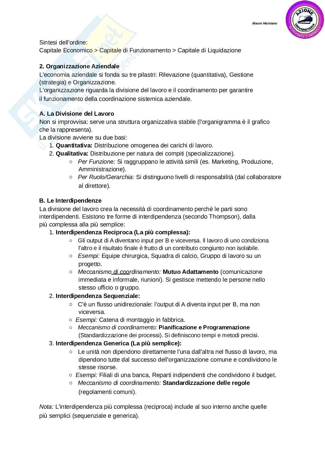 Riassunto esame Economia aziendale, Prof. Leotta Antonio, libro consigliato Economia aziendale, Potito Pag. 51