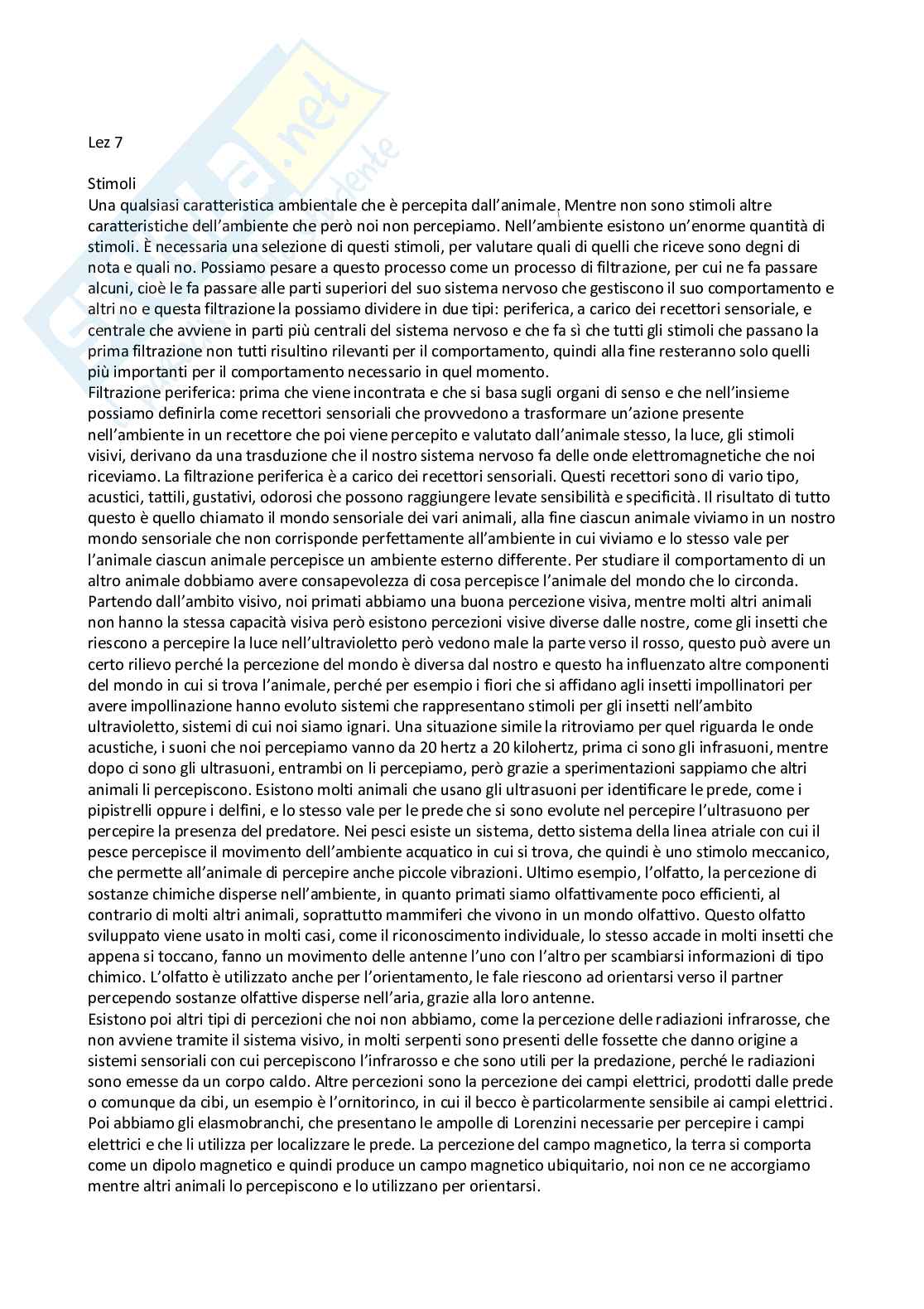 Appunti di etologia Pag. 11