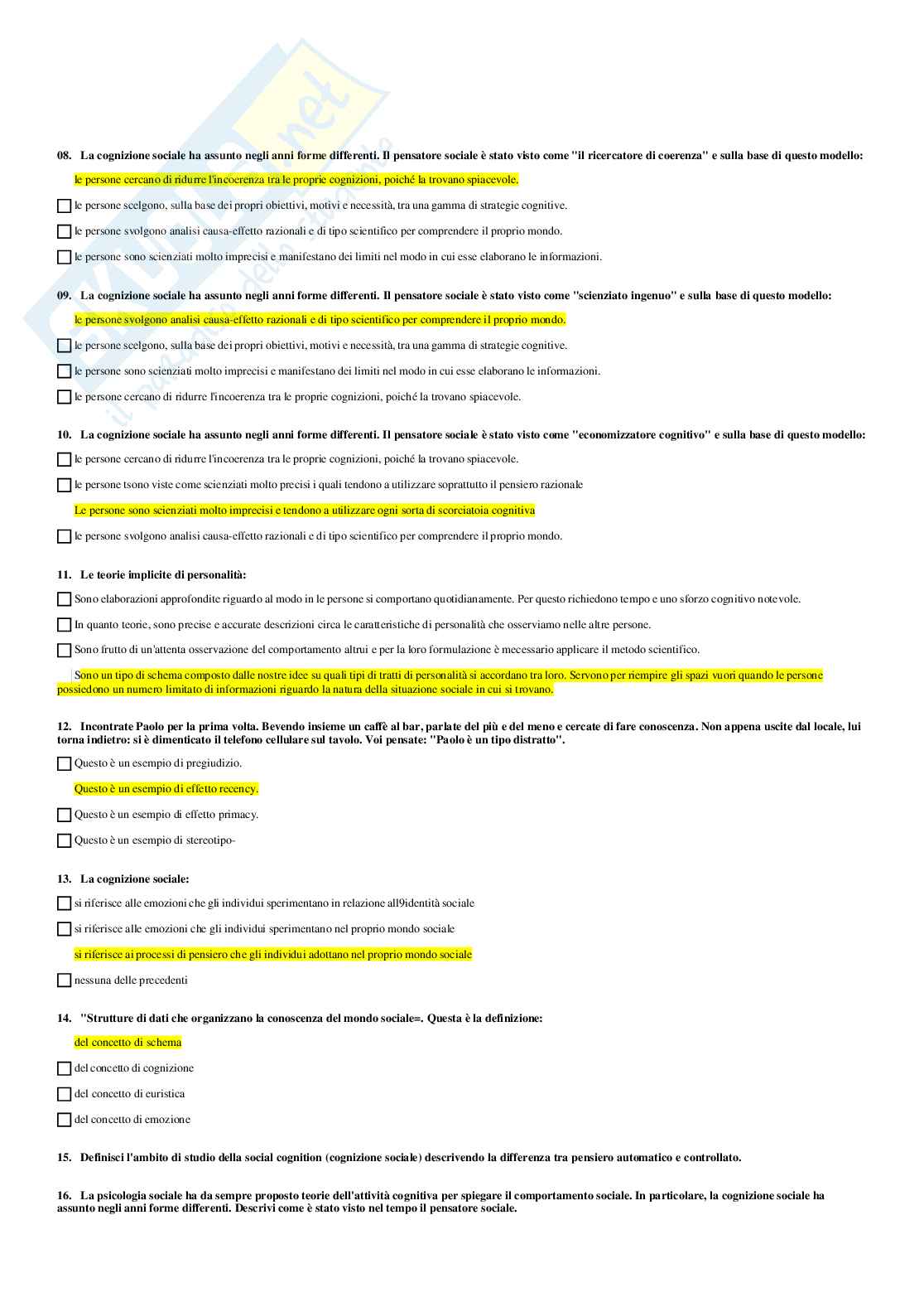 Psicologia sociale Pag. 11
