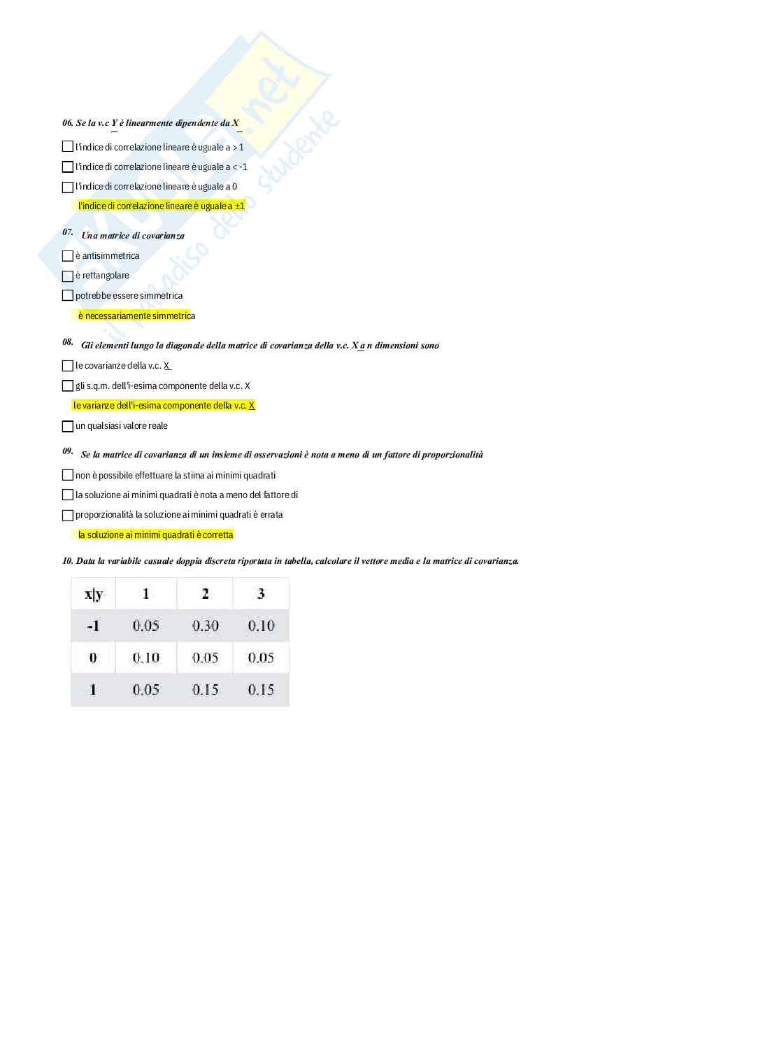 Geomatica – Preparazione esame – Paniere completo risposte chiuse (216) – A.A. 2025/2026 Pag. 11