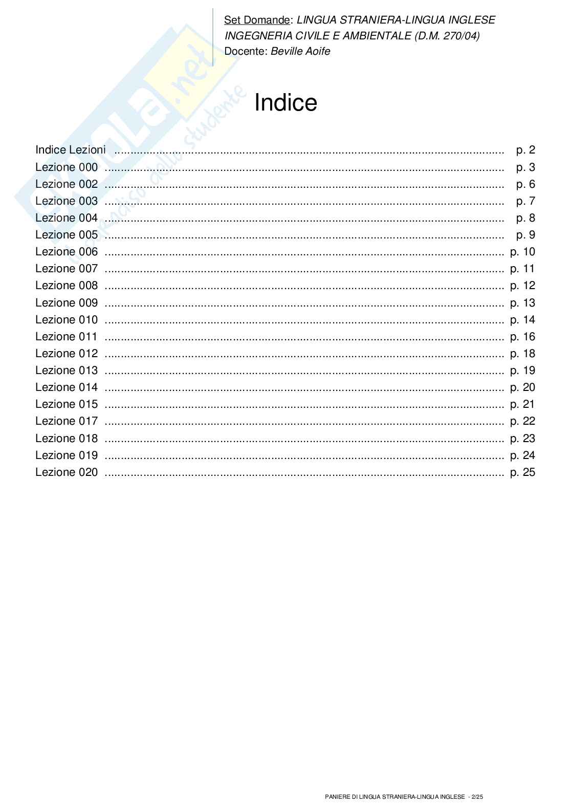 Lingua straniera - lingua inglese completo Pag. 2
