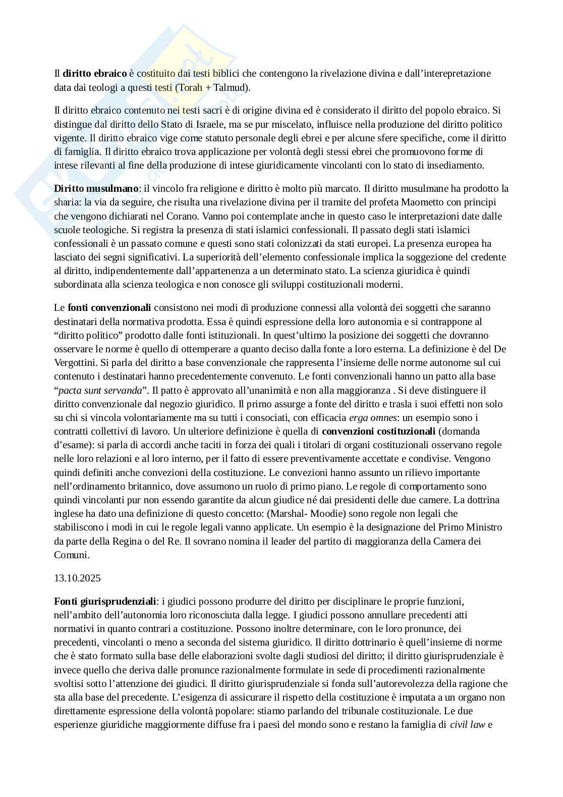 Riassunto esame Diritto costituzionale , Prof. Pilia Luca, libro consigliato Diritto costituzionale comparato , De Vergottini  Pag. 16