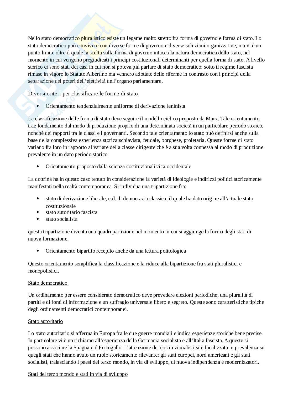 Riassunto esame Diritto costituzionale , Prof. Pilia Luca, libro consigliato Diritto costituzionale comparato , De Vergottini  Pag. 21