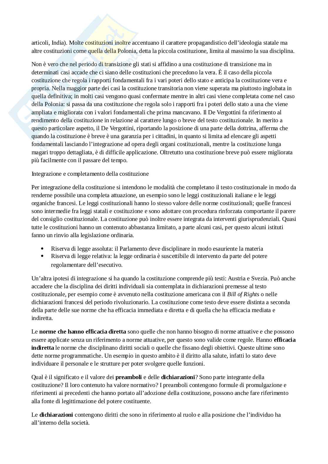 Riassunto esame Diritto costituzionale , Prof. Pilia Luca, libro consigliato Diritto costituzionale comparato , De Vergottini  Pag. 41