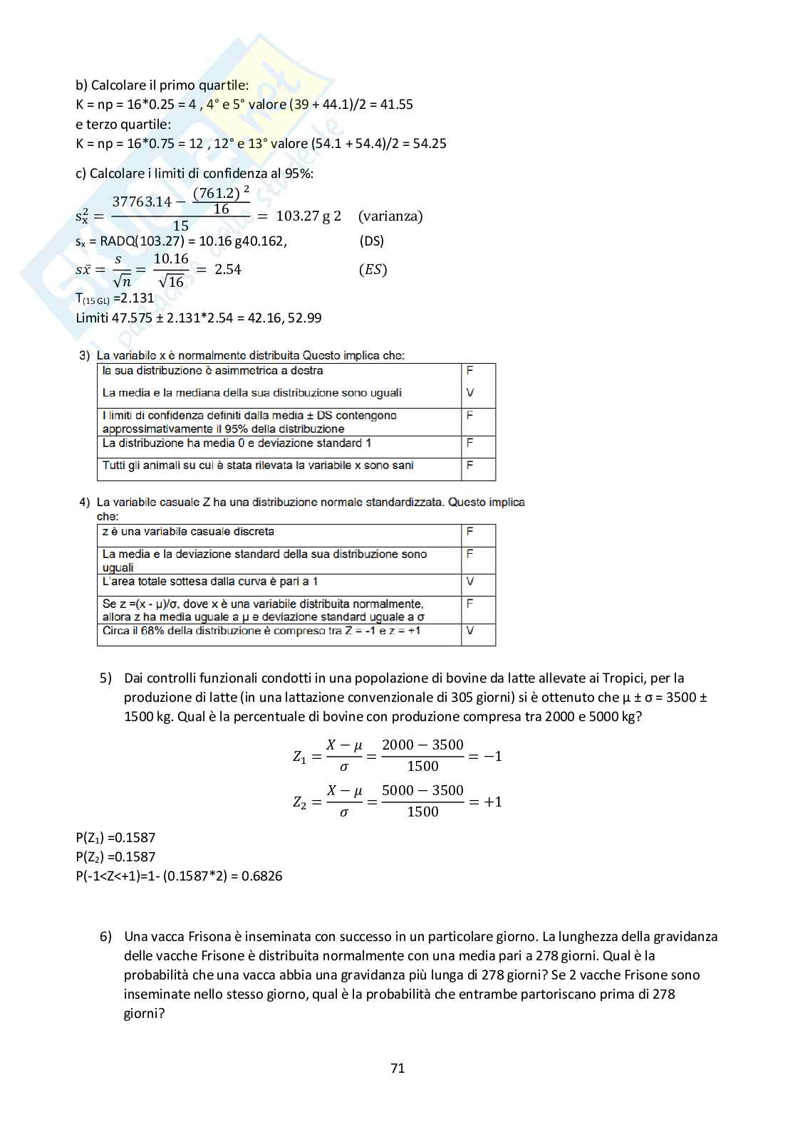 Biostatistica - Appunti Pag. 71