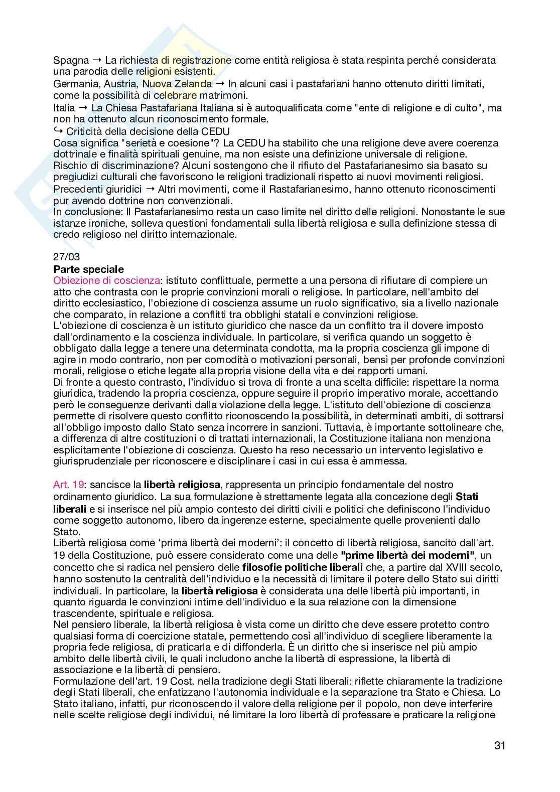 Diritto ecclesiastico italiano e comparato Pag. 31