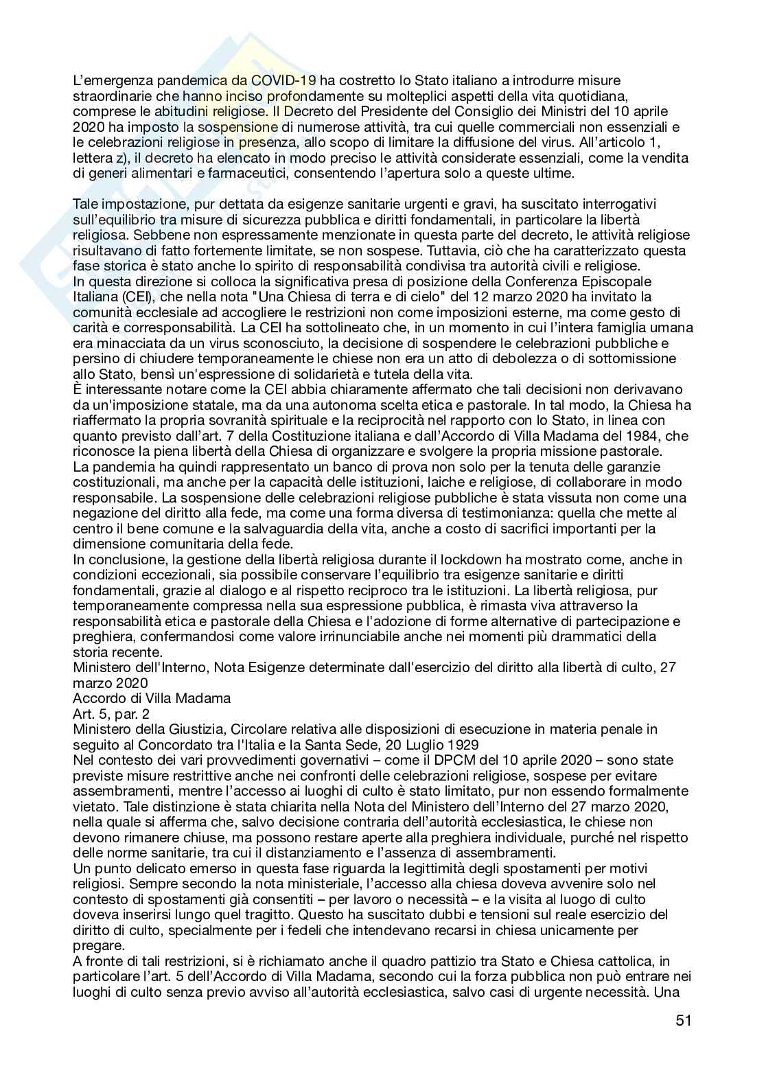 Diritto ecclesiastico italiano e comparato Pag. 51