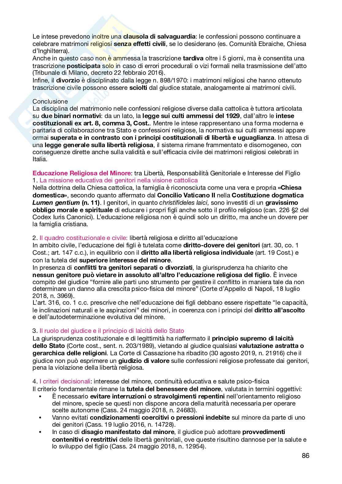 Diritto ecclesiastico italiano e comparato Pag. 86