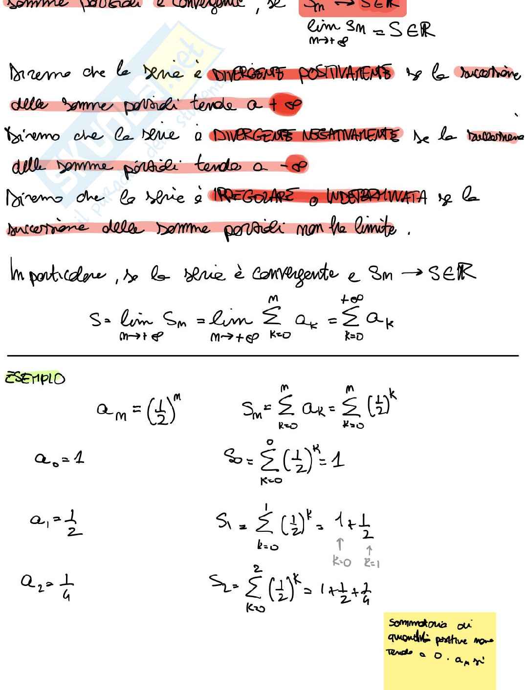 Appunti di Analisi matematica I - seconda parte Pag. 2