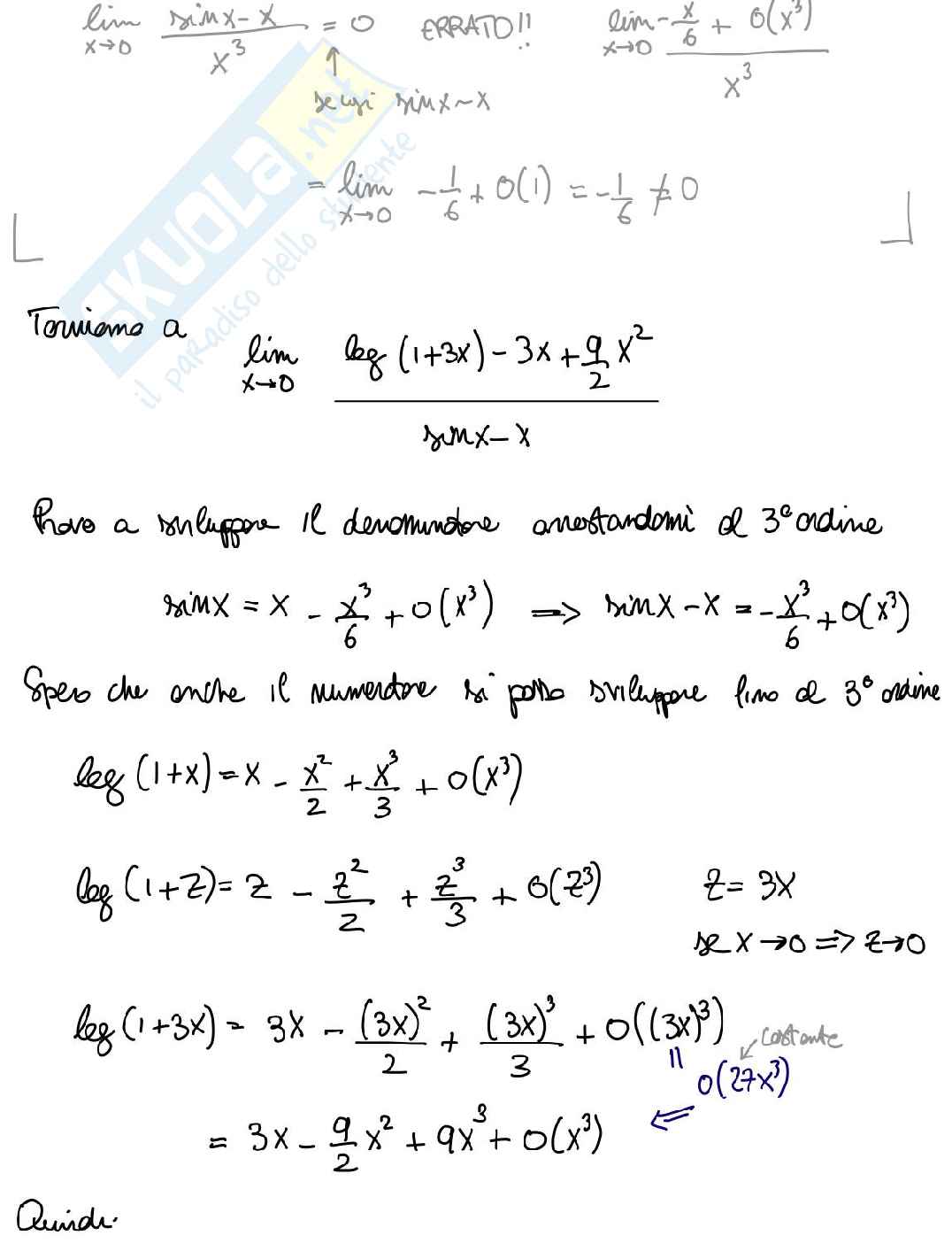 Appunti di Analisi matematica I - seconda parte Pag. 41