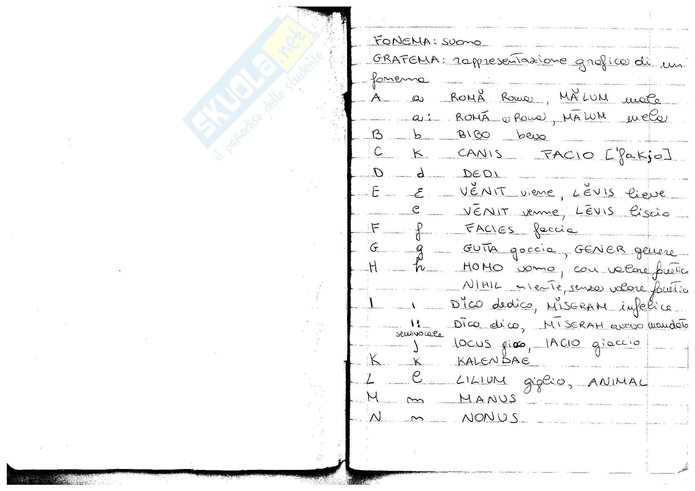Fonetica latina e romanza Pag. 1