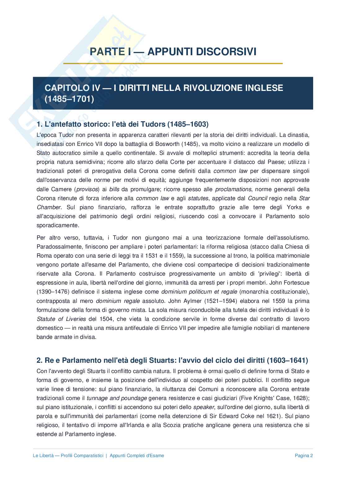 Appunti Diritto costituzionale comparato  Pag. 1
