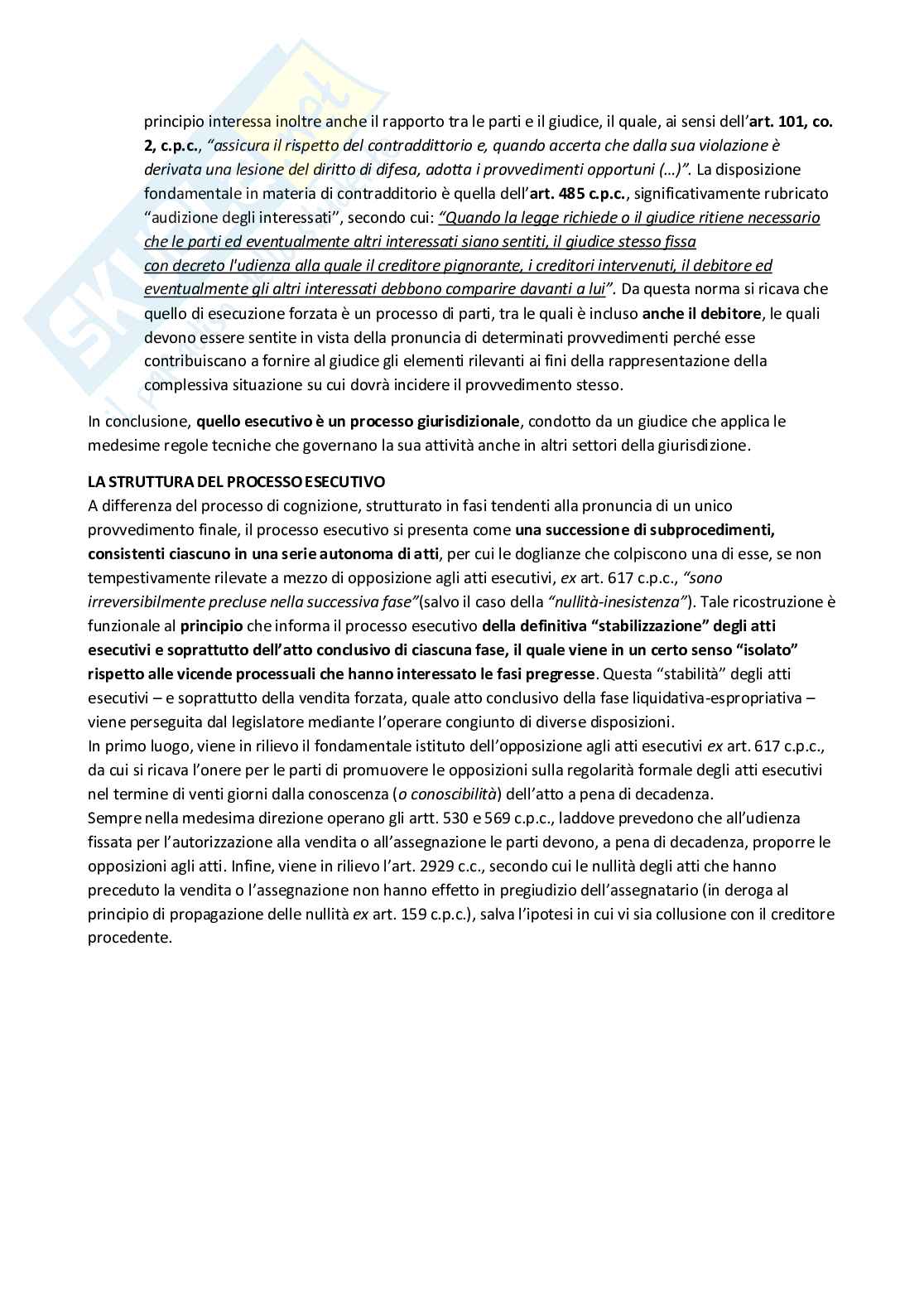 Riassunto esame Diritto dell'esecuzione civile, Prof. Storto Alfredo, libro consigliato Manuale di diritto dell'esecuzione civile, Bruno Capponi Pag. 6
