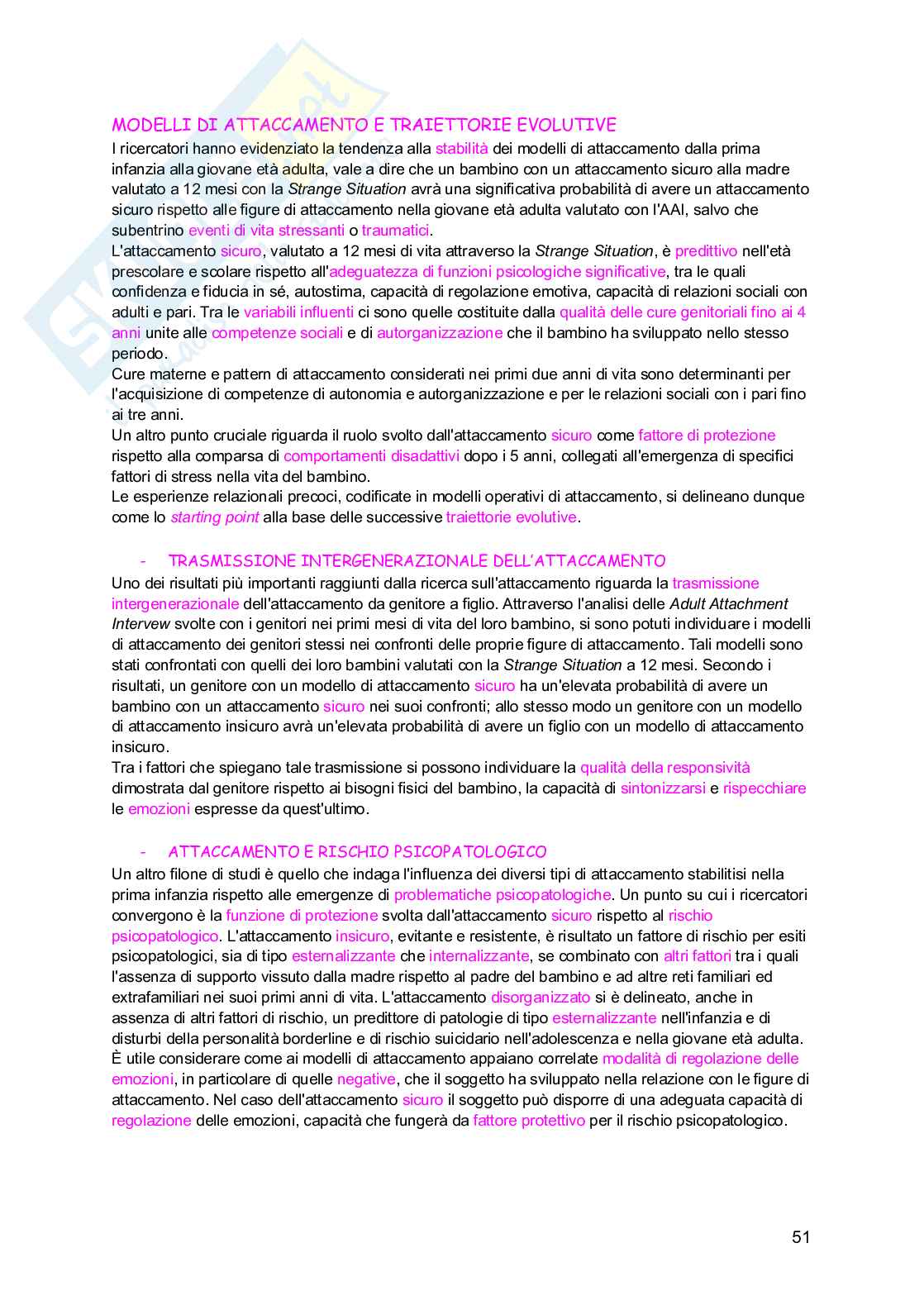 Psicologia dello sviluppo Pag. 51