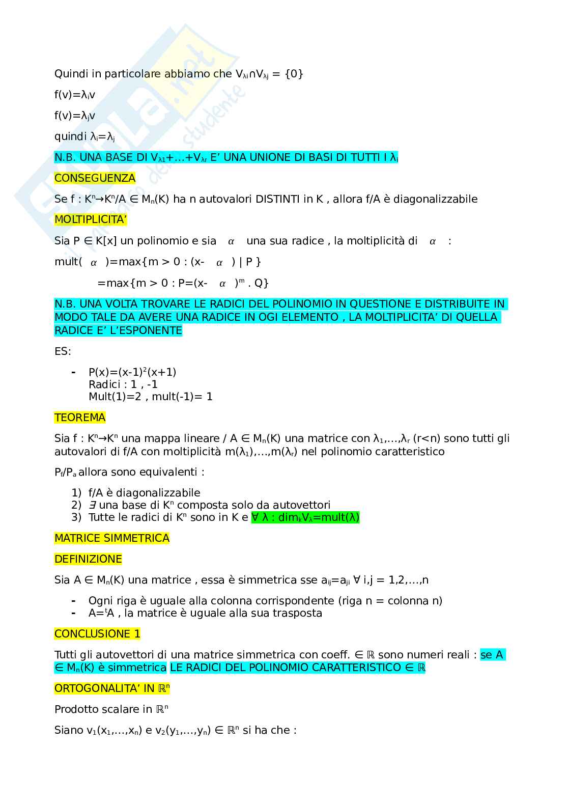Appunti Geometria Pag. 26