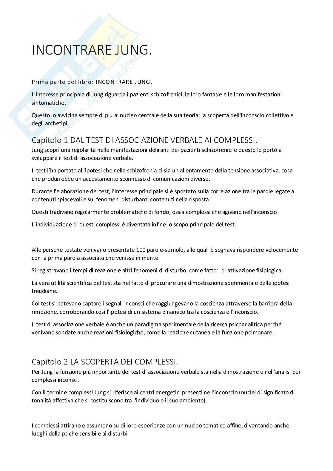 Riassunto esame Psicologia dinamica, Prof. Perilli Enrico, libro consigliato Manuale di psicologia dinamica, Quaglia Pag. 1