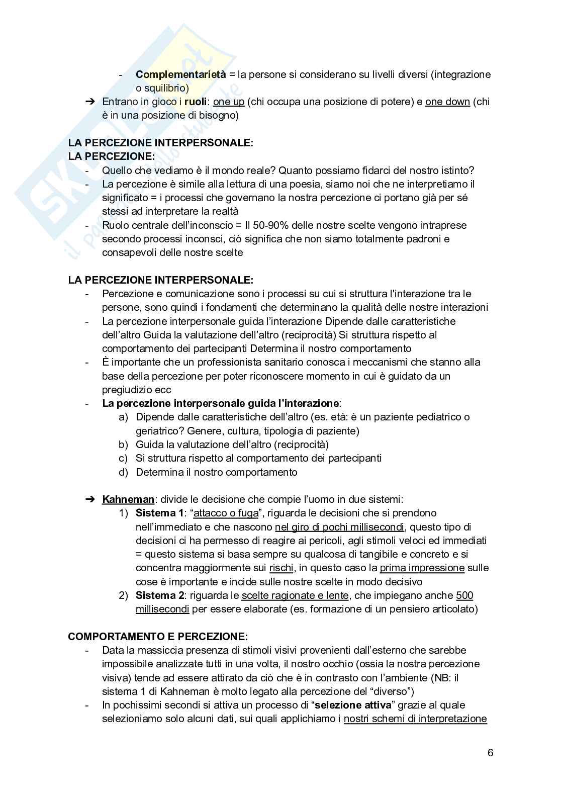 Appunti completi Principi e tecniche della relazione assistenziale Pag. 6