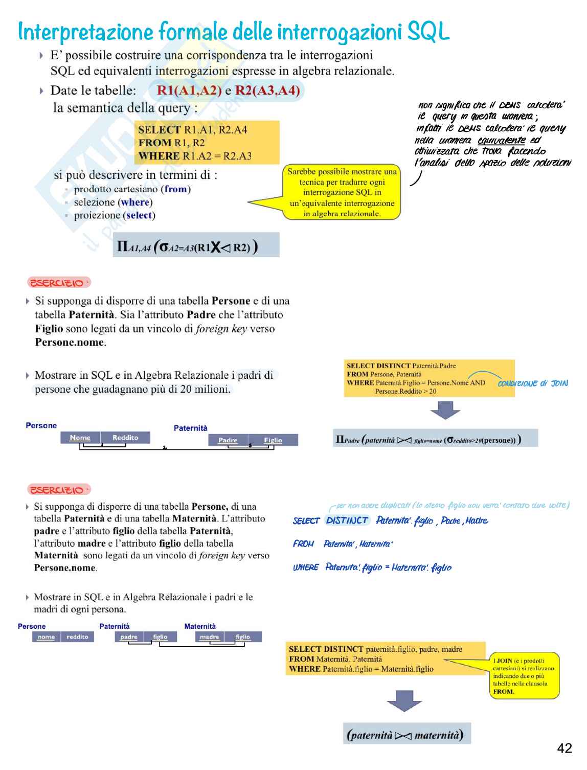 Appunti di Basi di dati Pag. 2