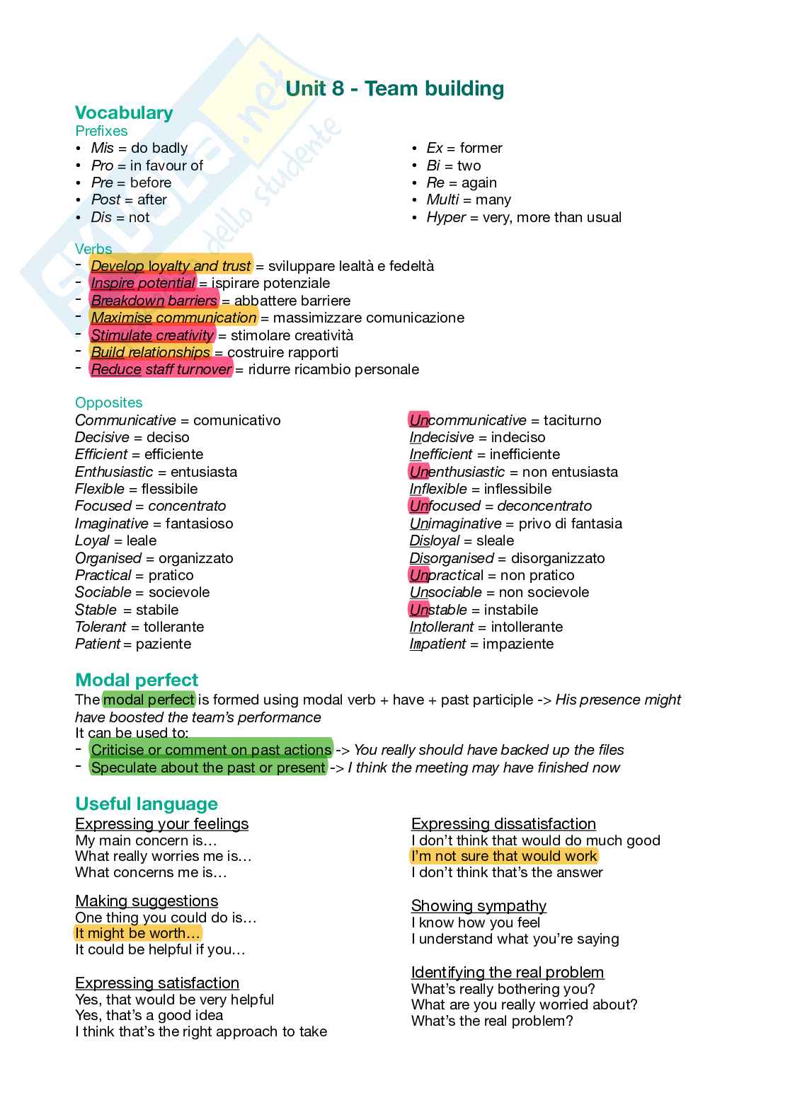 Esame Business english Pag. 11