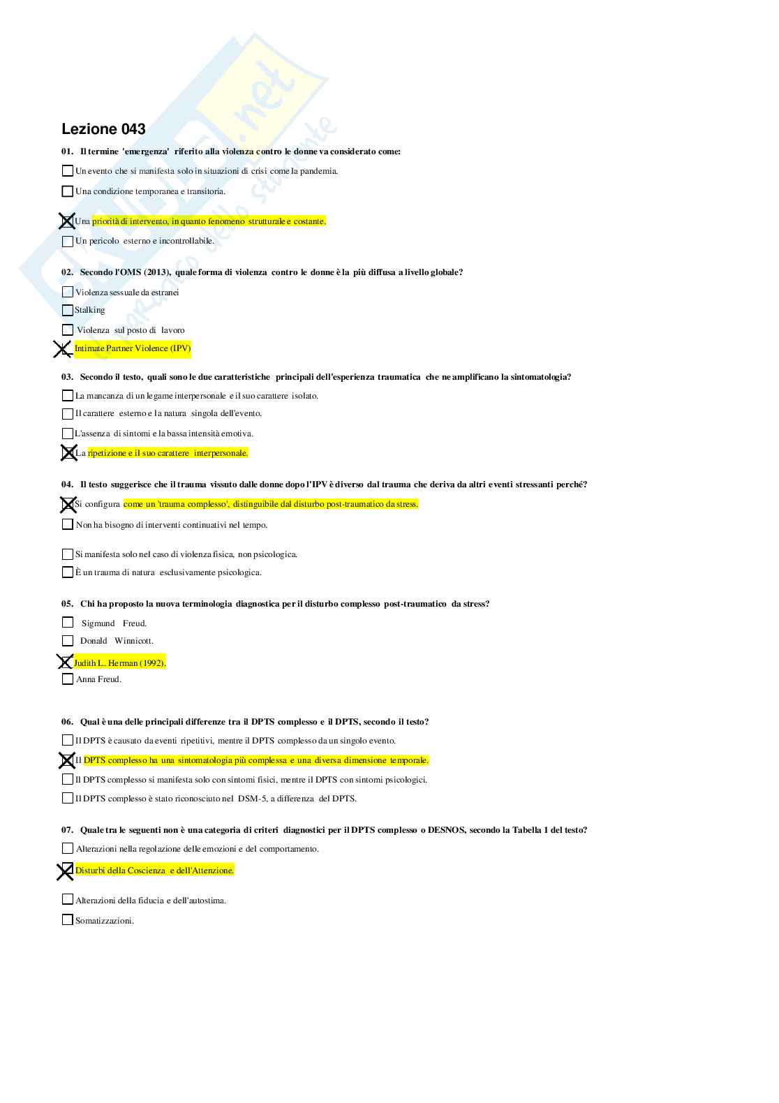 Risposte domande chiuse Psicologia della salute aggiornate 2026 Pag. 36