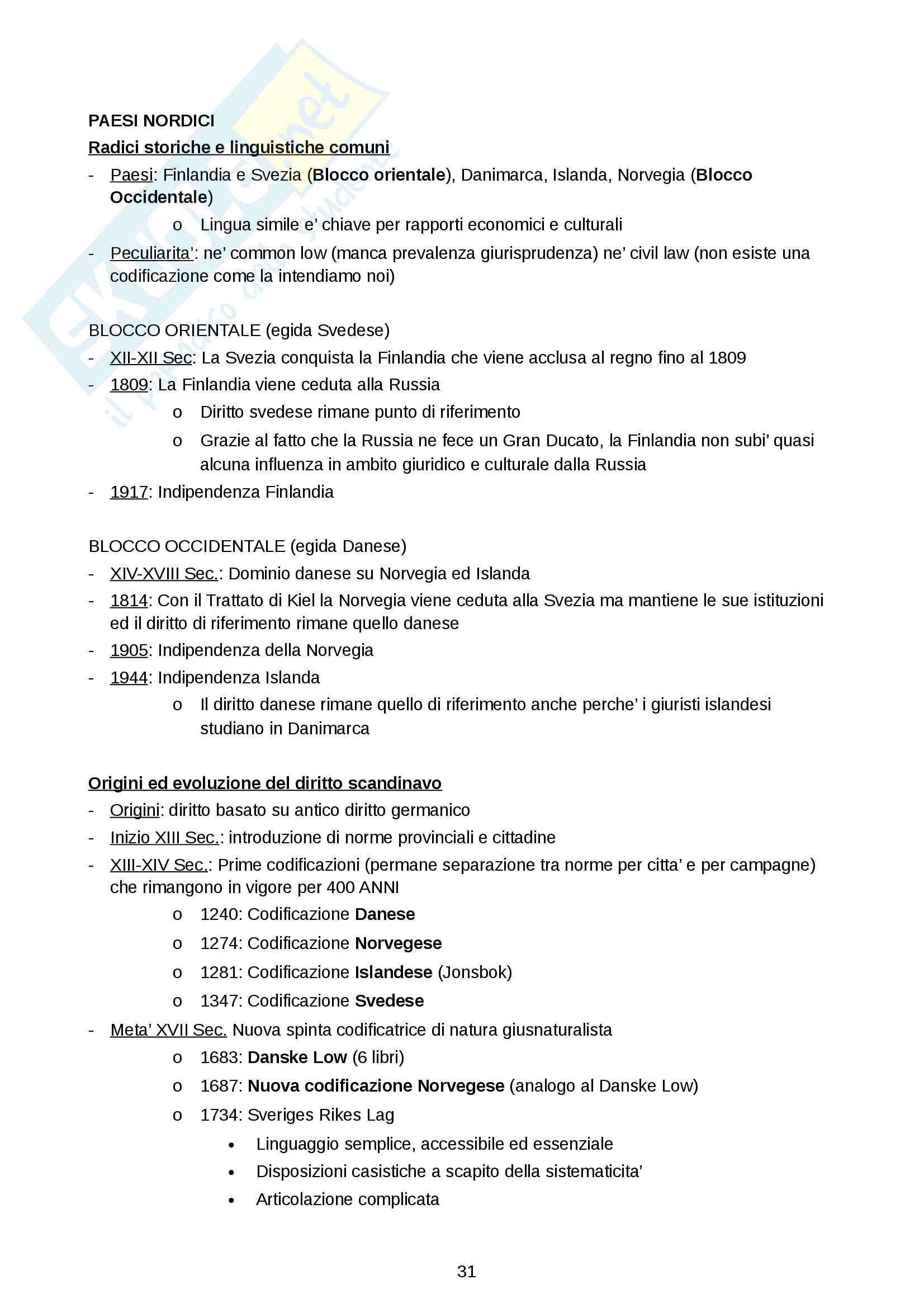 Riassunto Sistemi giuridici comparati Pag. 31