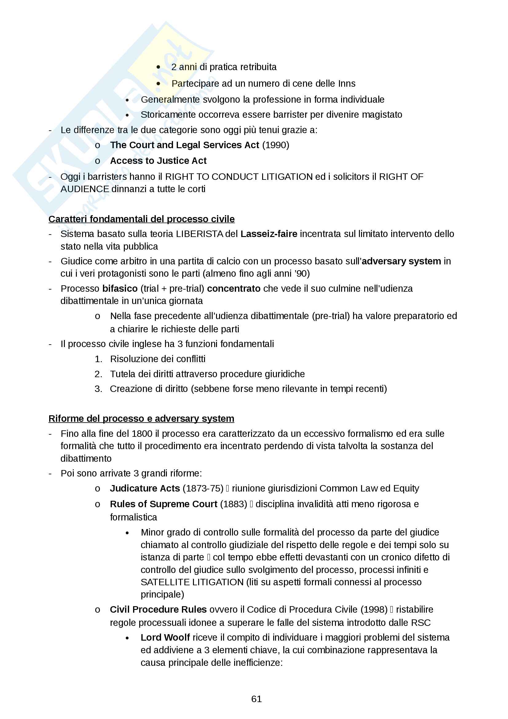 Riassunto Sistemi giuridici comparati Pag. 61