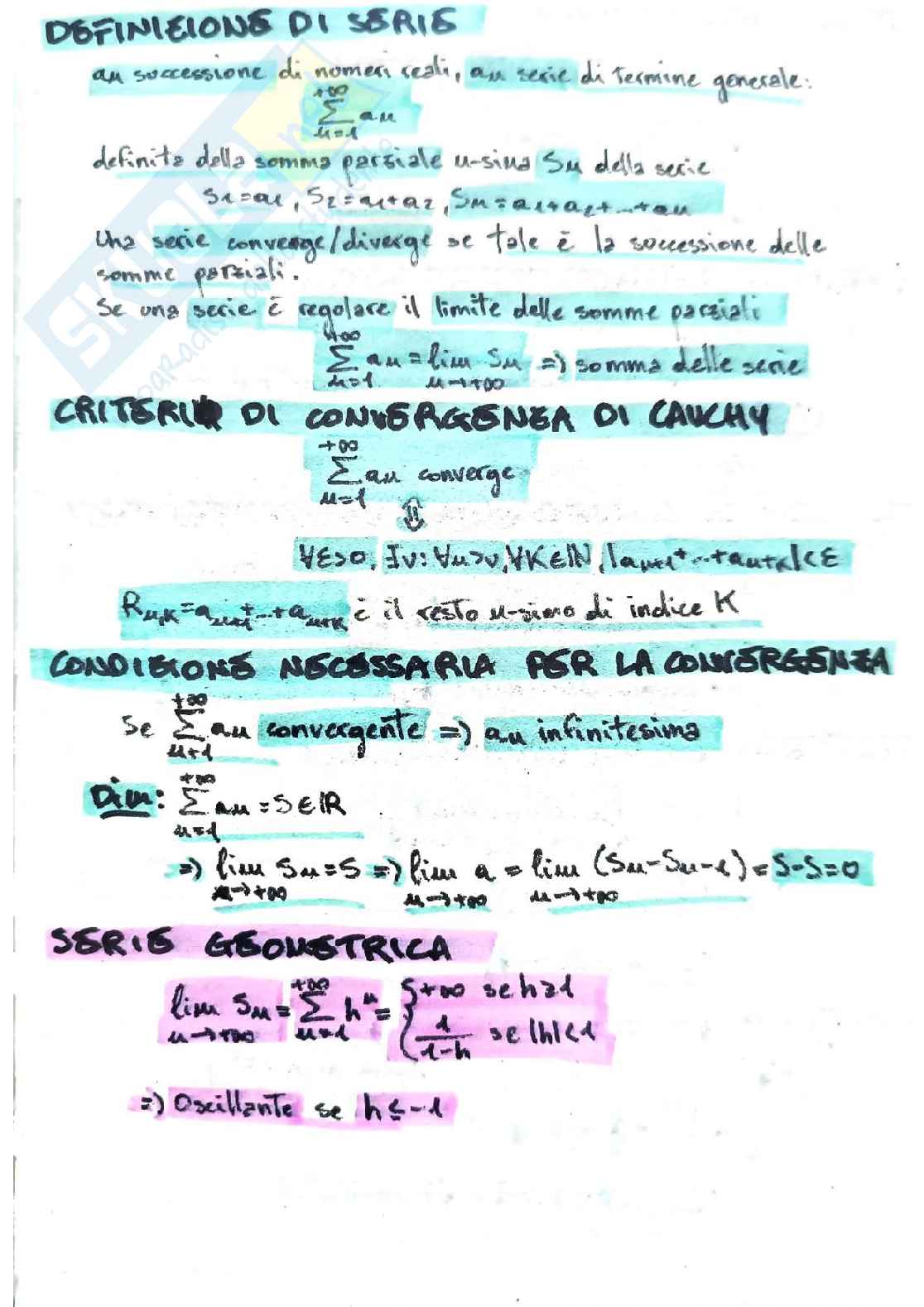 Appunti di teoria di Analisi 1 (con dimostrazioni) Pag. 21