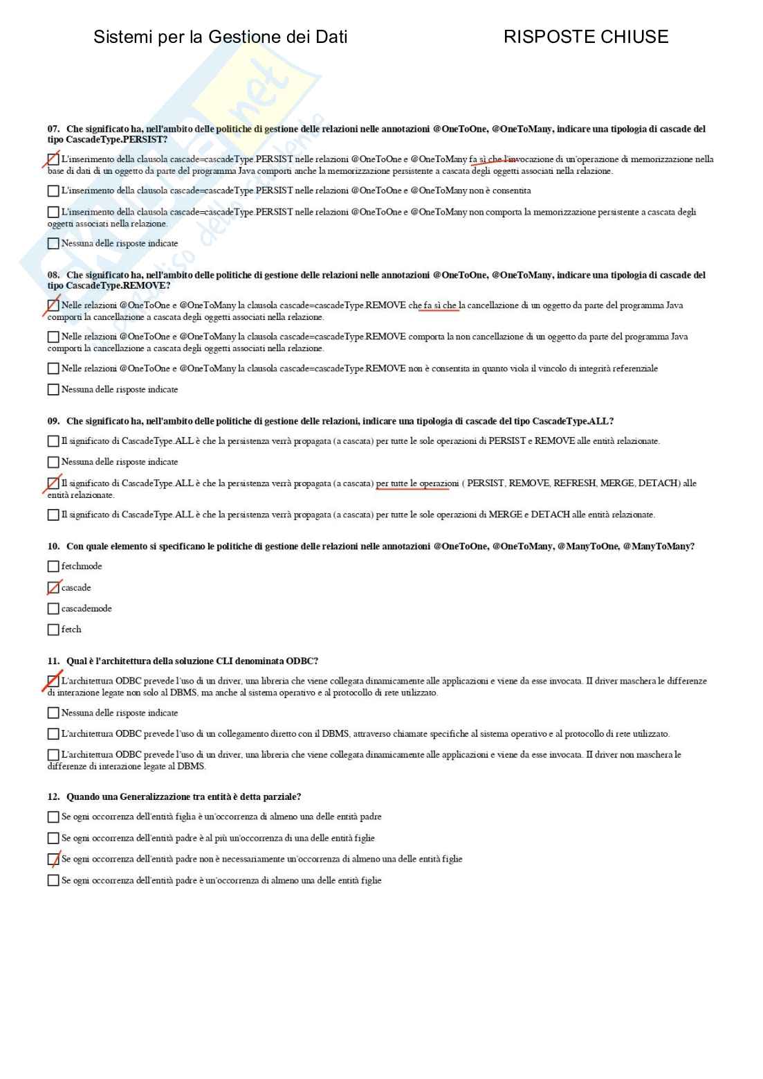 Sistemi per la gestione dei dati - Paniere compilato Pag. 31