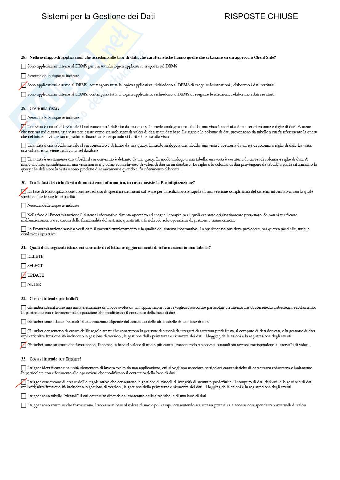 Sistemi per la gestione dei dati - Paniere compilato Pag. 6