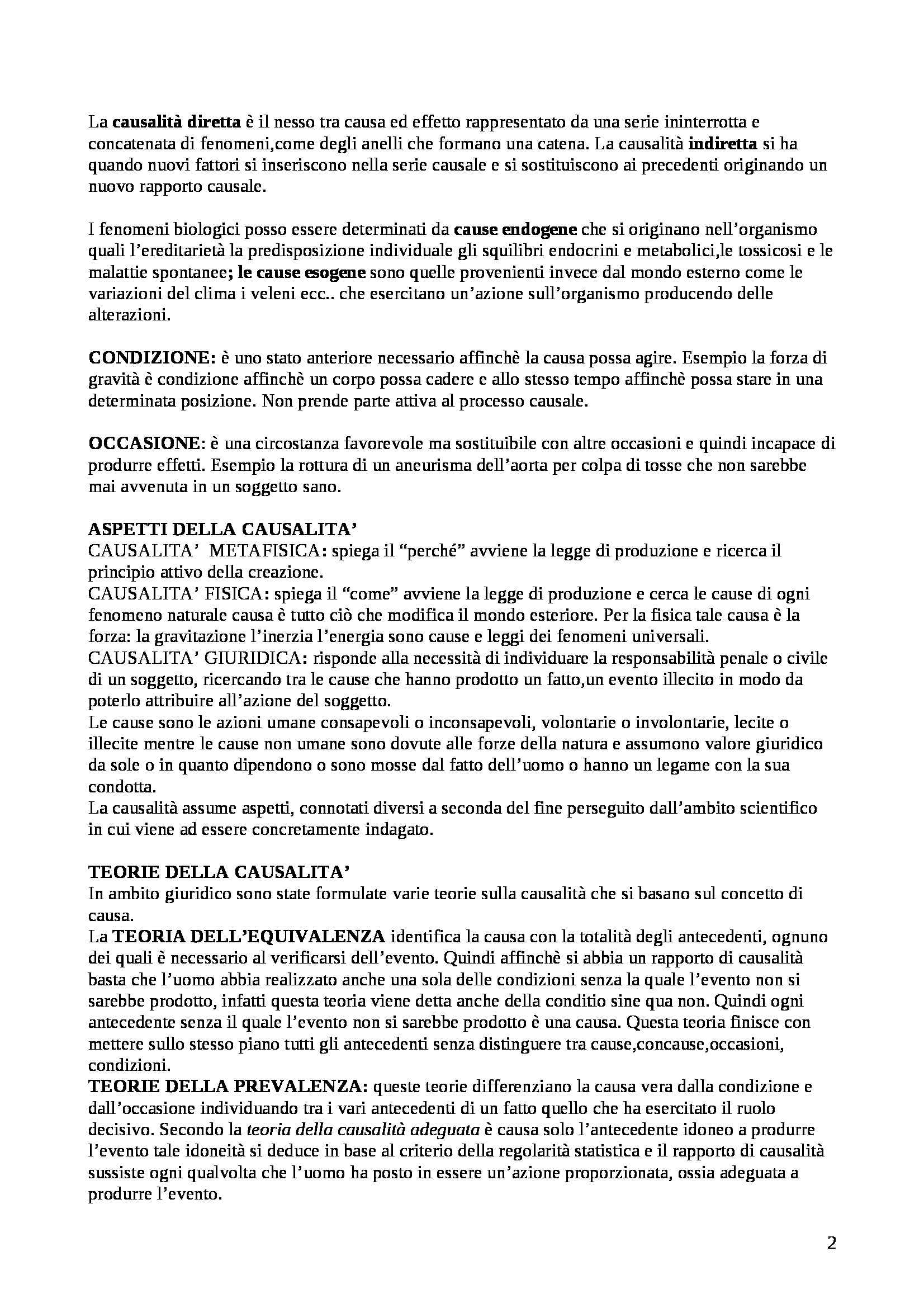 Riassunto esame Medicina legale, prof. Landi, libro consigliato Istituzioni di medicina legale, Puccini Pag. 2