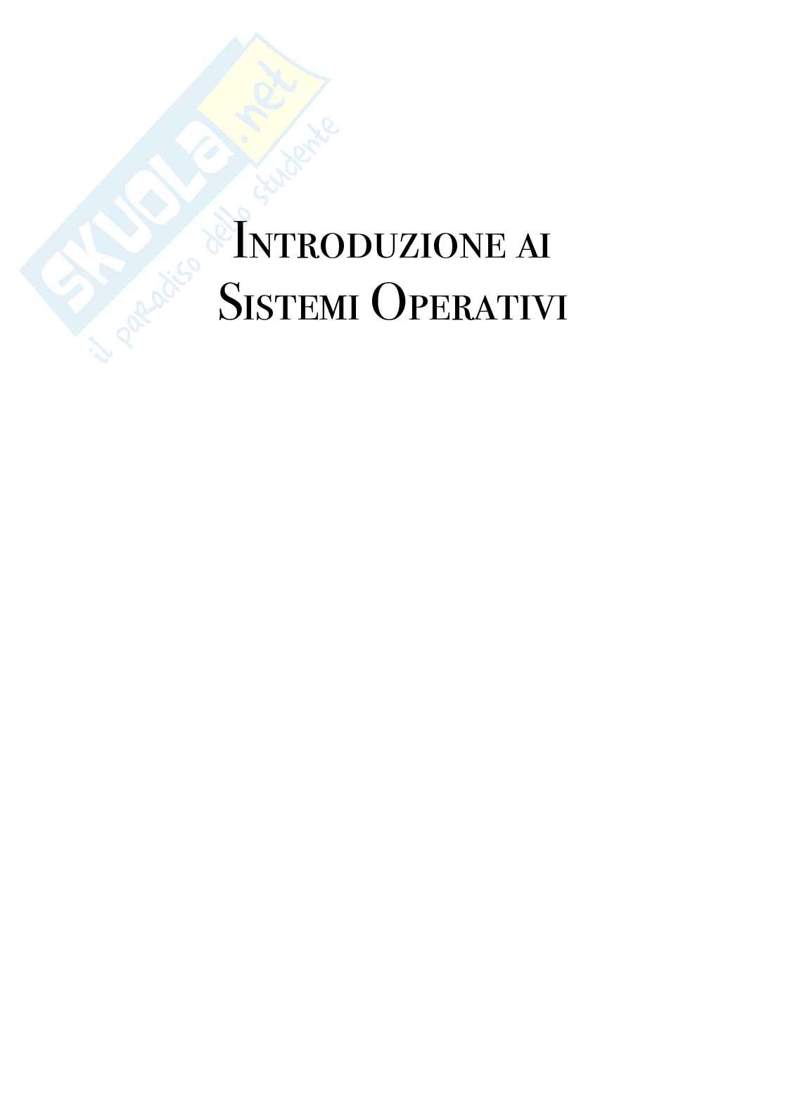 Sistemi operativi - Appunti Pag. 1