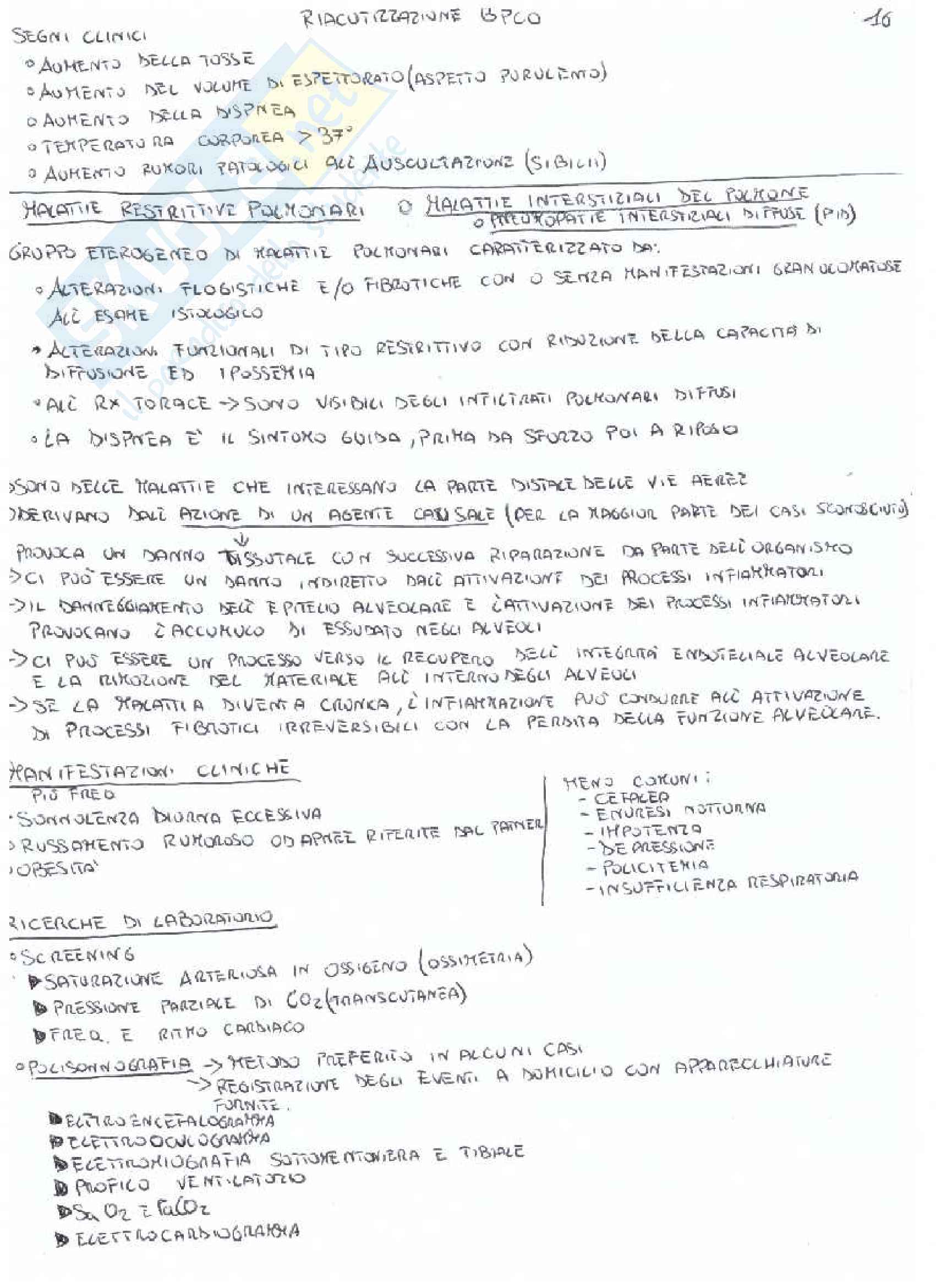 Malattie dell'apparato respiratorio Pag. 16