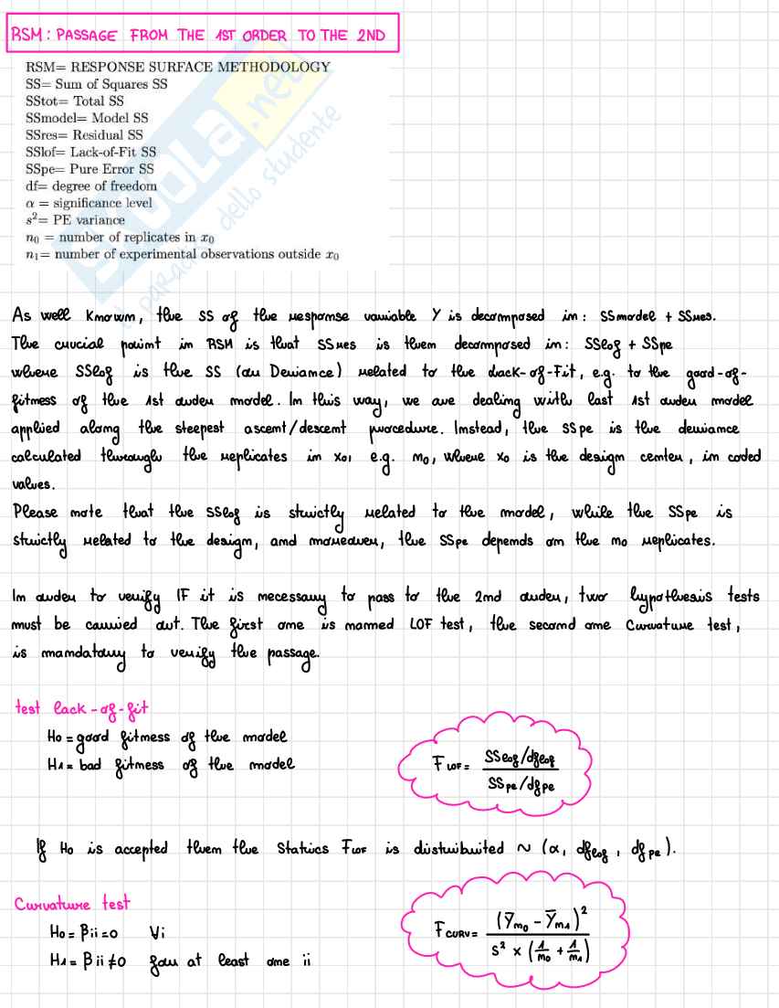 Appunti Statistica per la sperimentazione e le previsioni in ambito tecnologico (Parte 3) Pag. 11